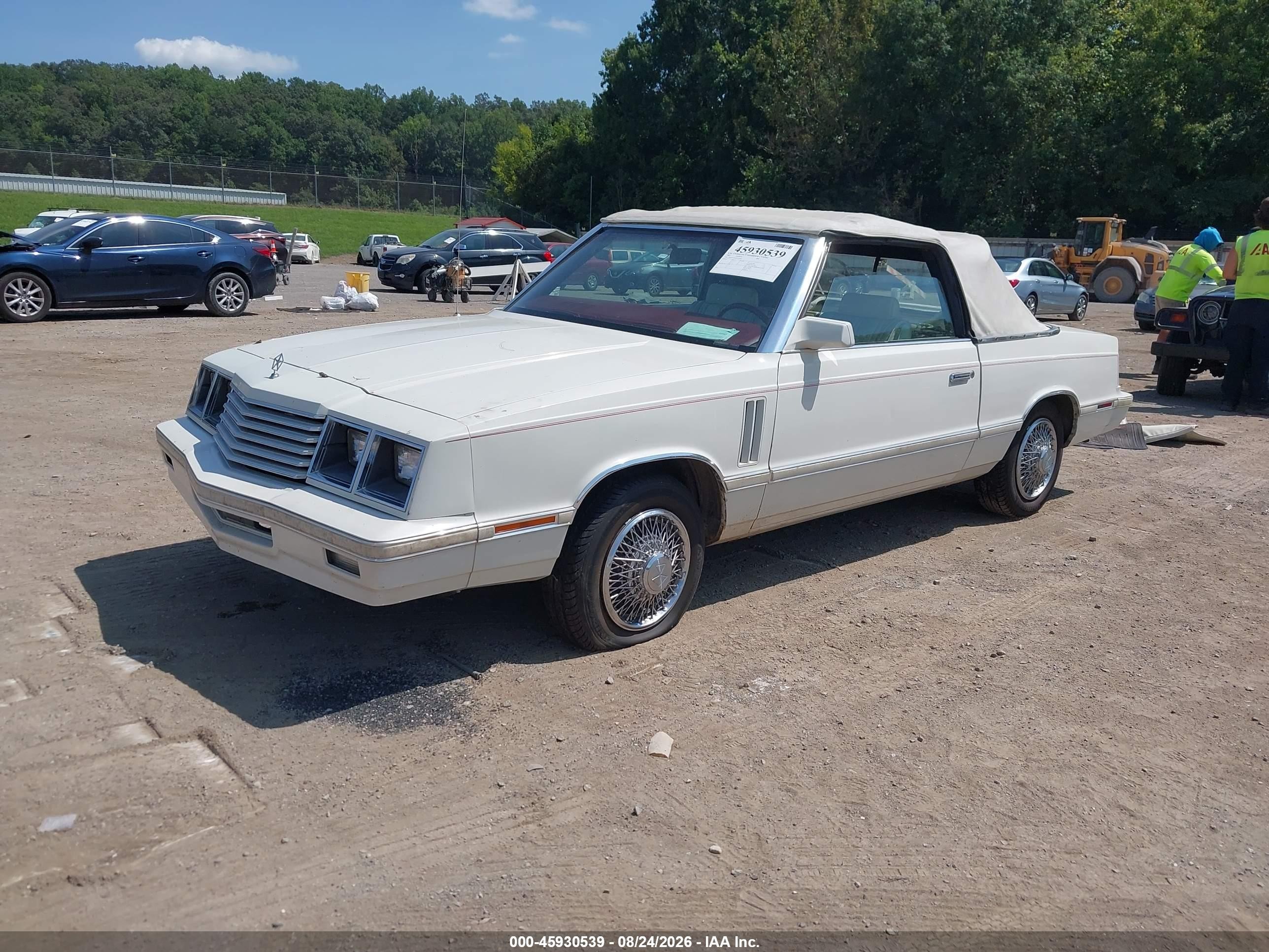 1983 Dodge 400 White vin: 1B3BV55C0DG165300