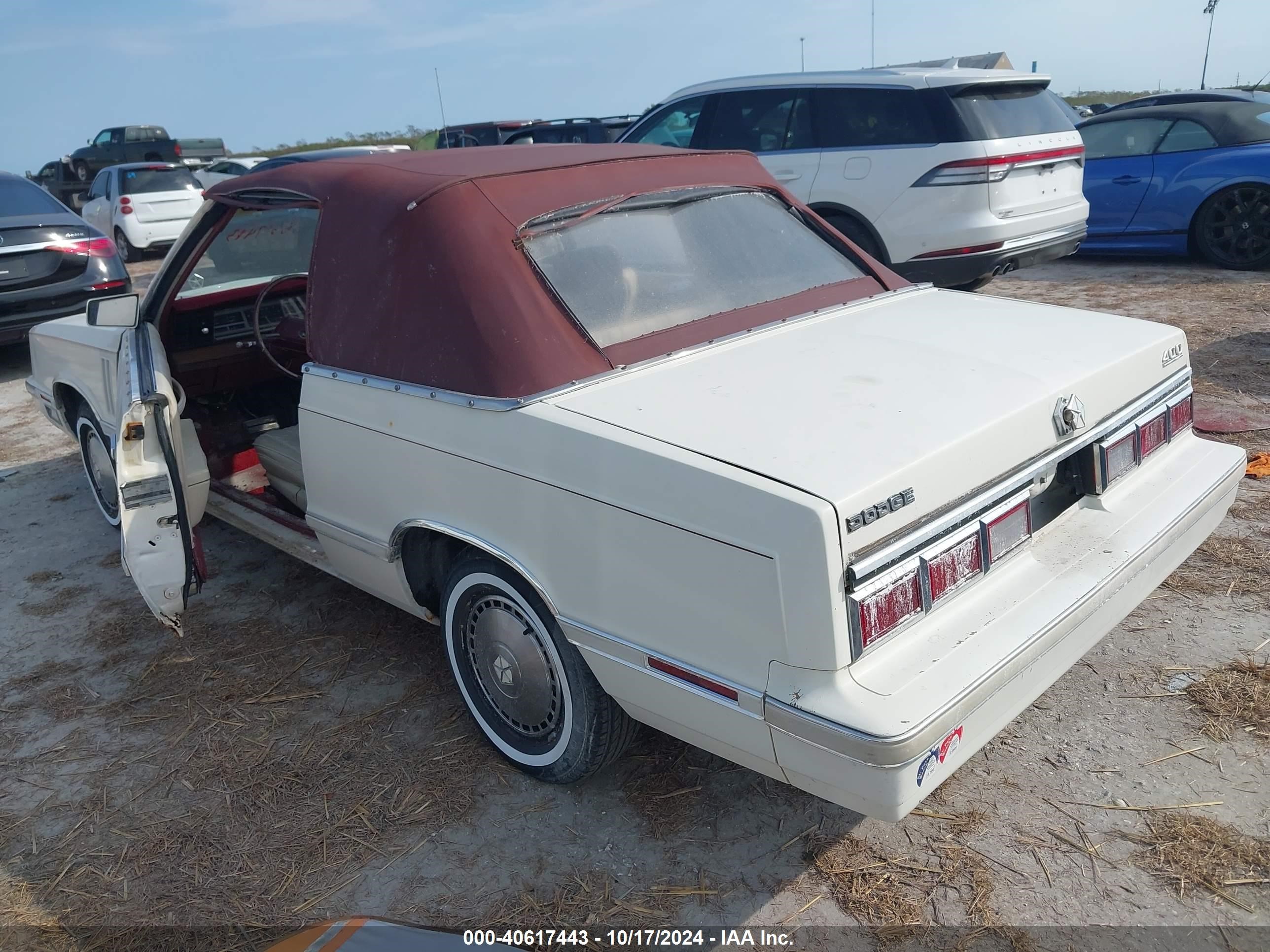 1983 Dodge 400   White vin: 1B3BV55C8DG180577