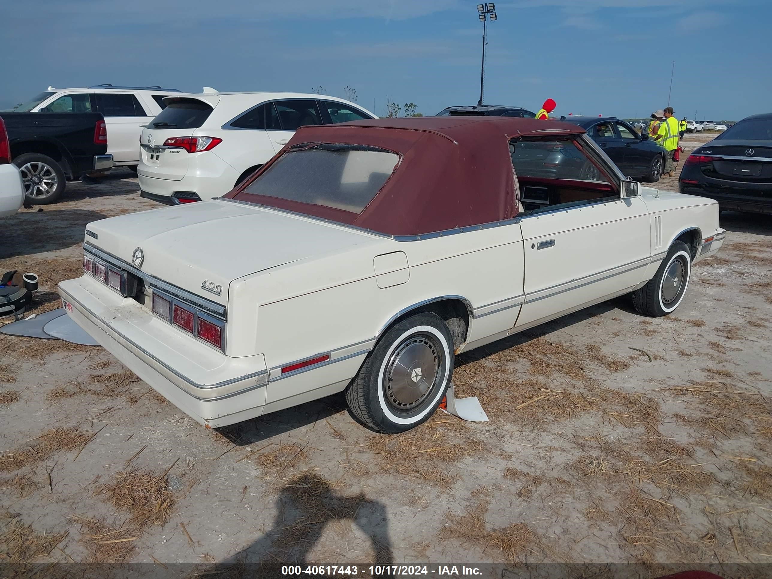 1983 Dodge 400   White vin: 1B3BV55C8DG180577