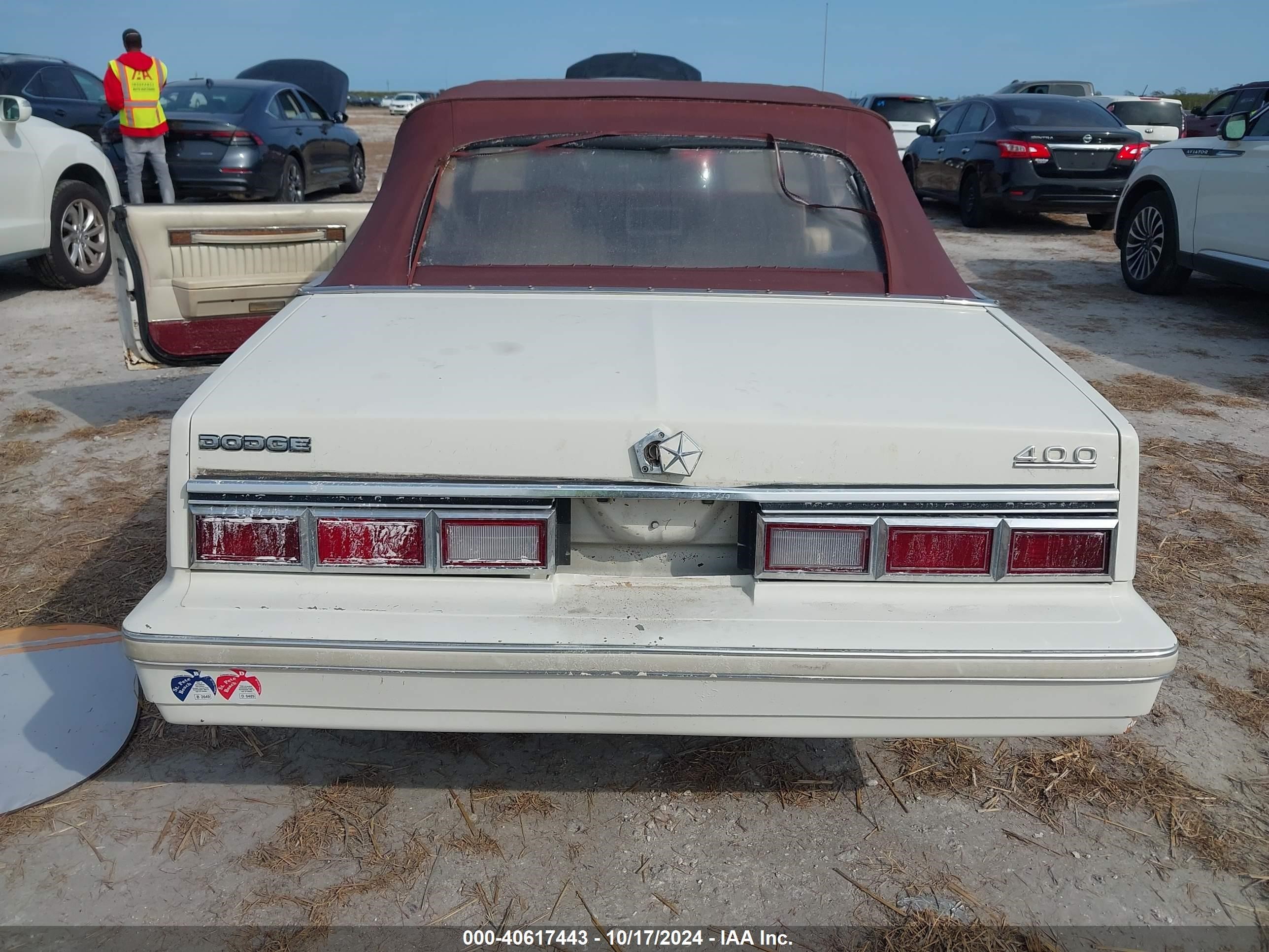 1983 Dodge 400   White vin: 1B3BV55C8DG180577