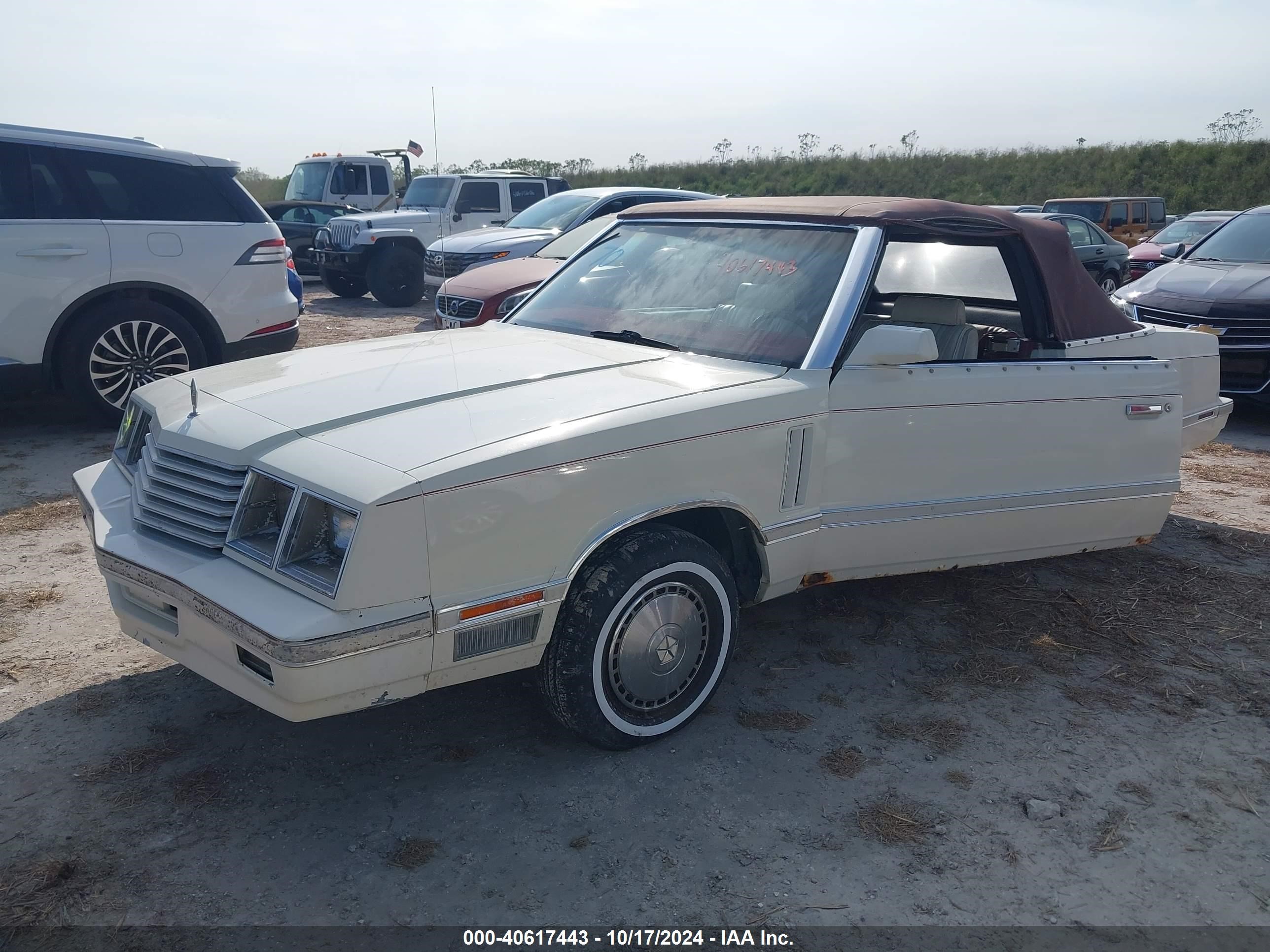 1983 Dodge 400   White vin: 1B3BV55C8DG180577