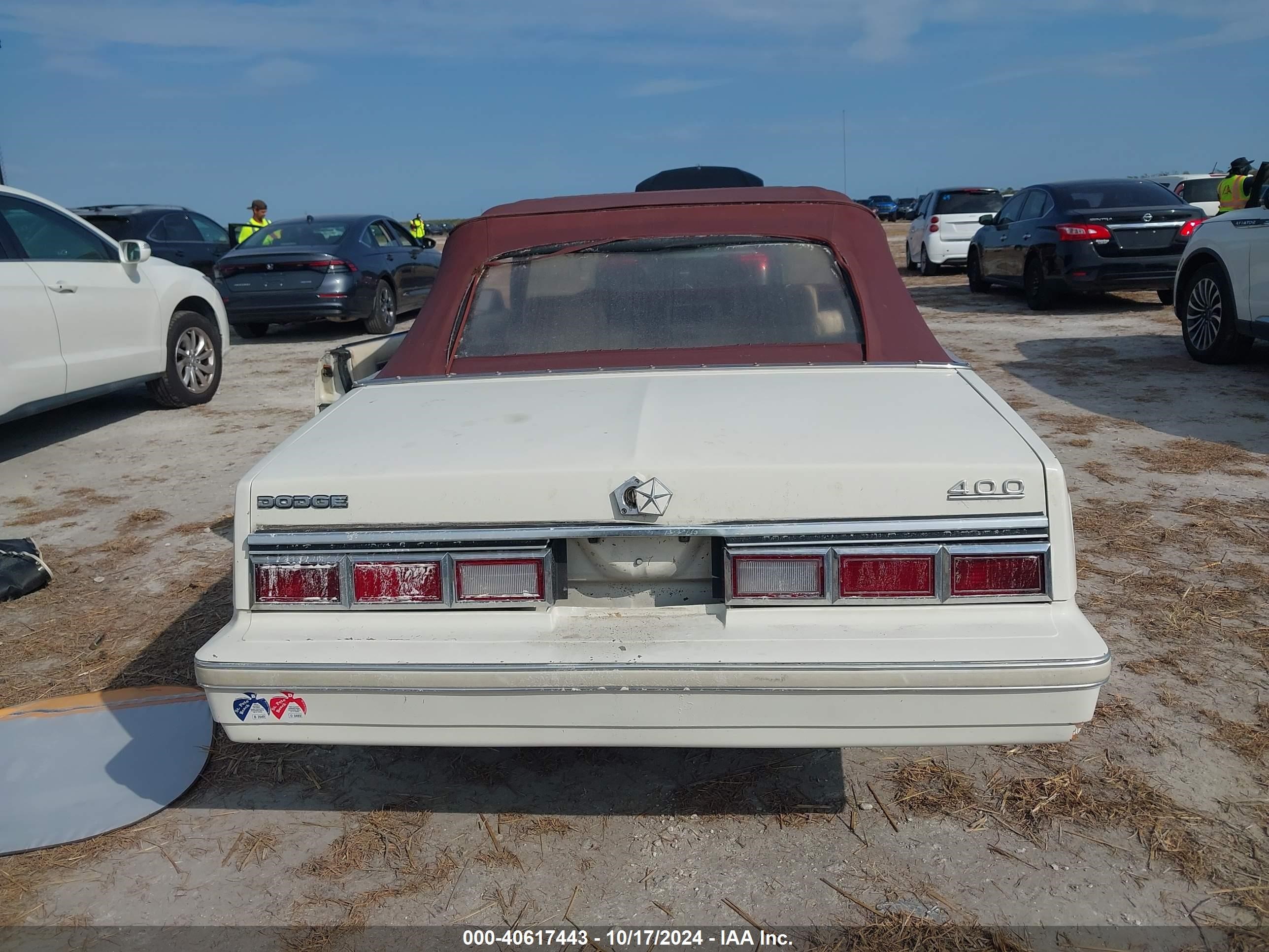 1983 Dodge 400   White vin: 1B3BV55C8DG180577