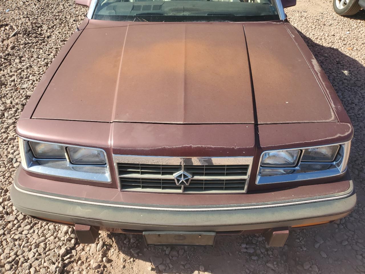 1986 Dodge 600 Maroon vin: 1B3BV55D5GG235791