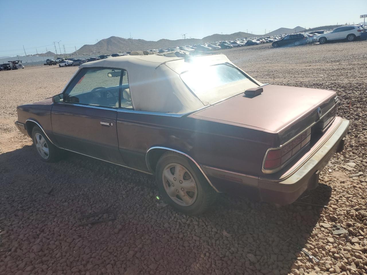 1986 Dodge 600 Maroon vin: 1B3BV55D5GG235791
