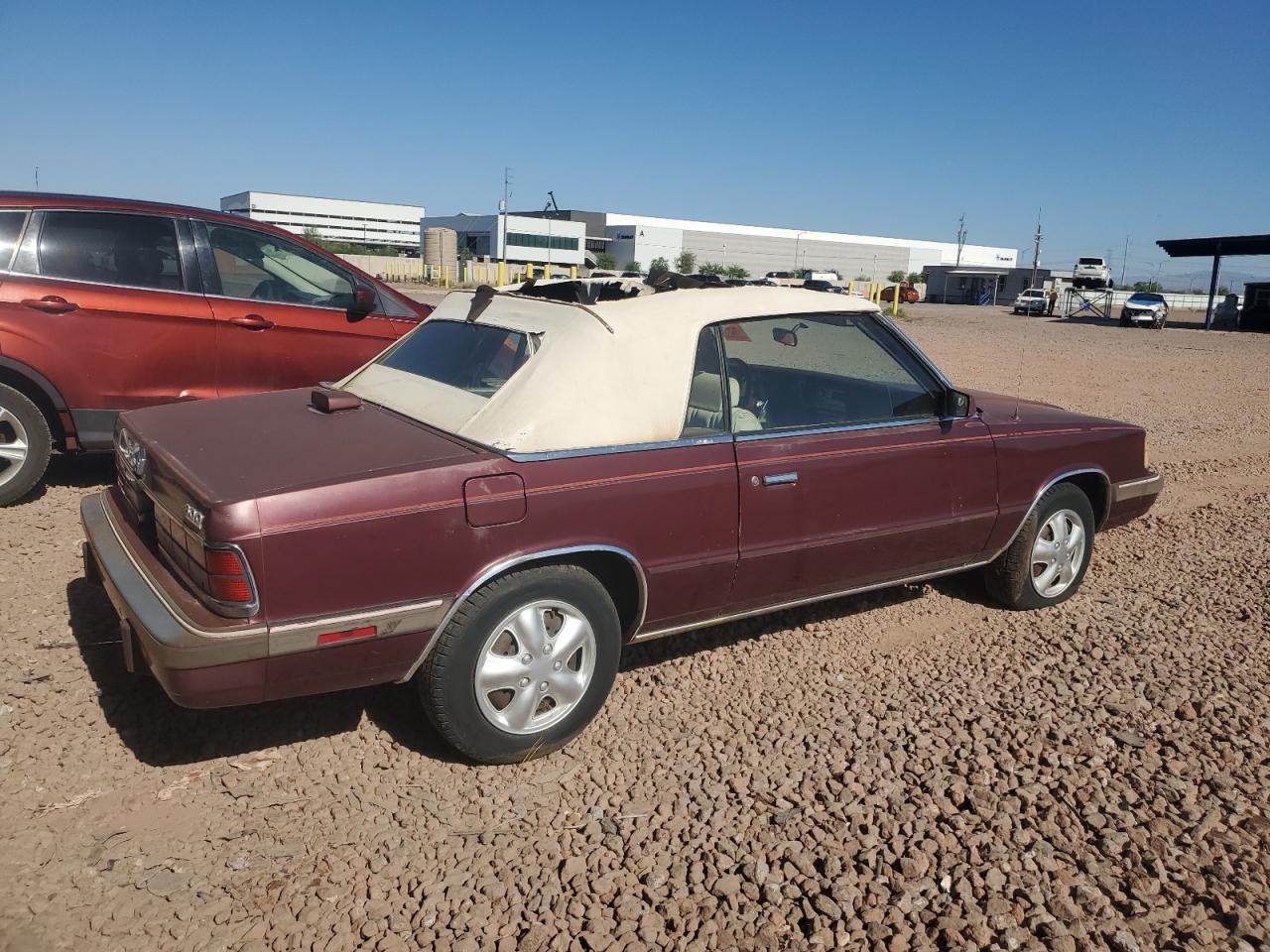 1986 Dodge 600 Maroon vin: 1B3BV55D5GG235791
