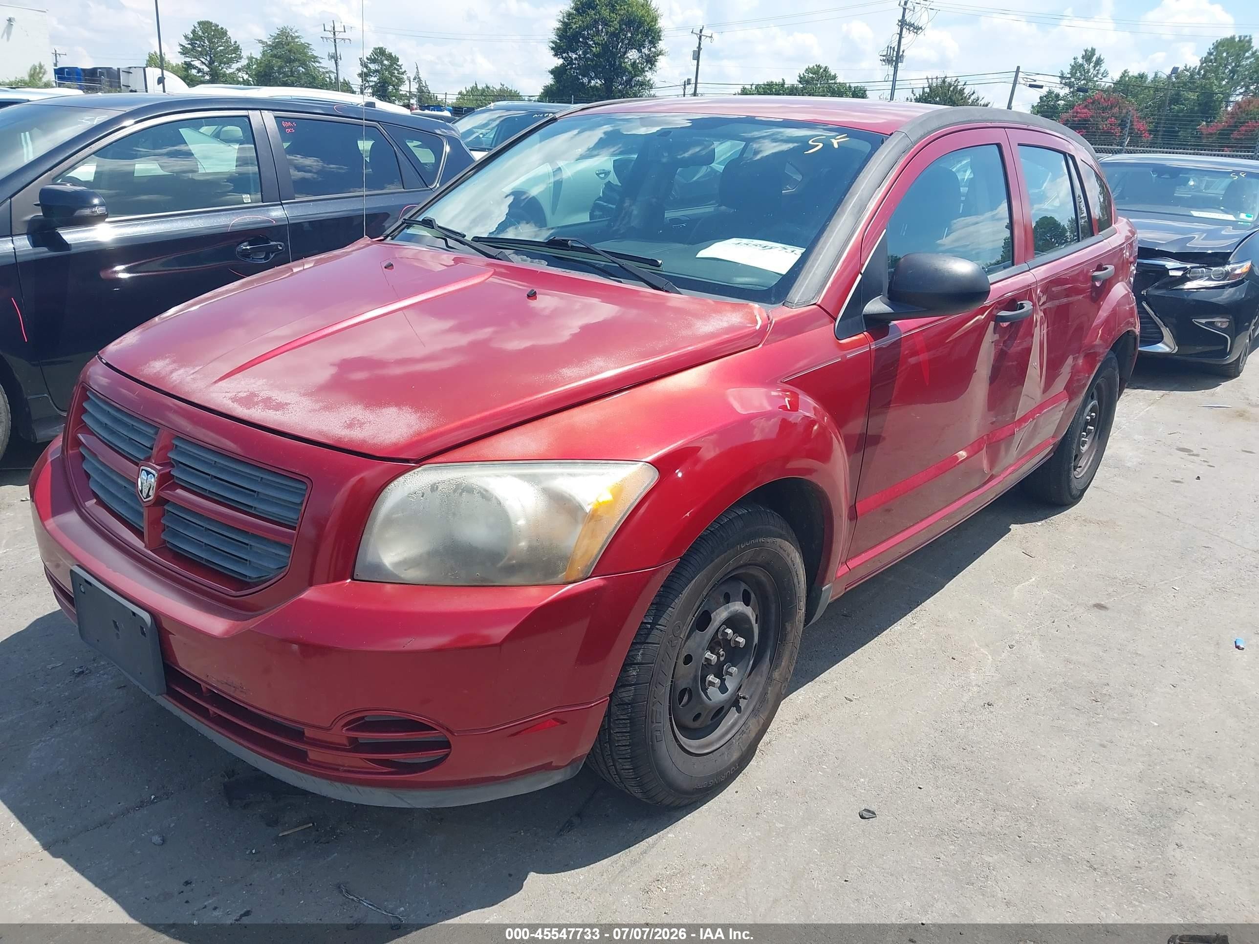2011 Dodge Caliber Express Красный vin: 1B3CB1HA7BD111202