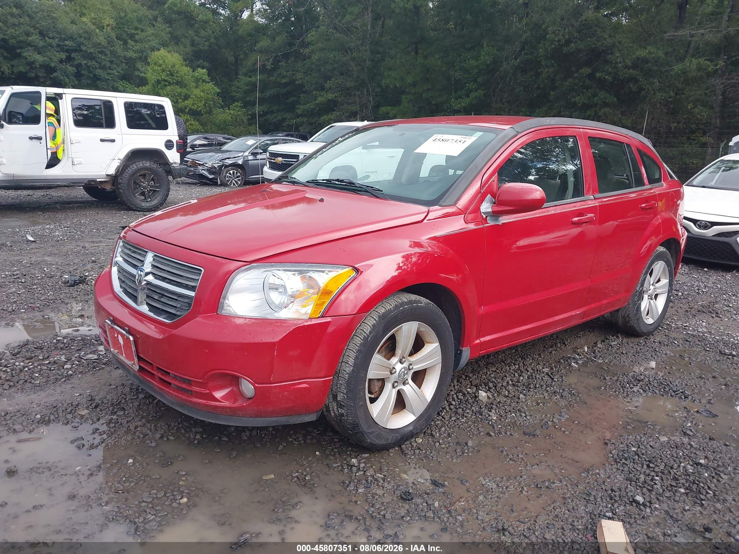 2011 Dodge Caliber Mainstreet Red vin: 1B3CB3HA1BD196324