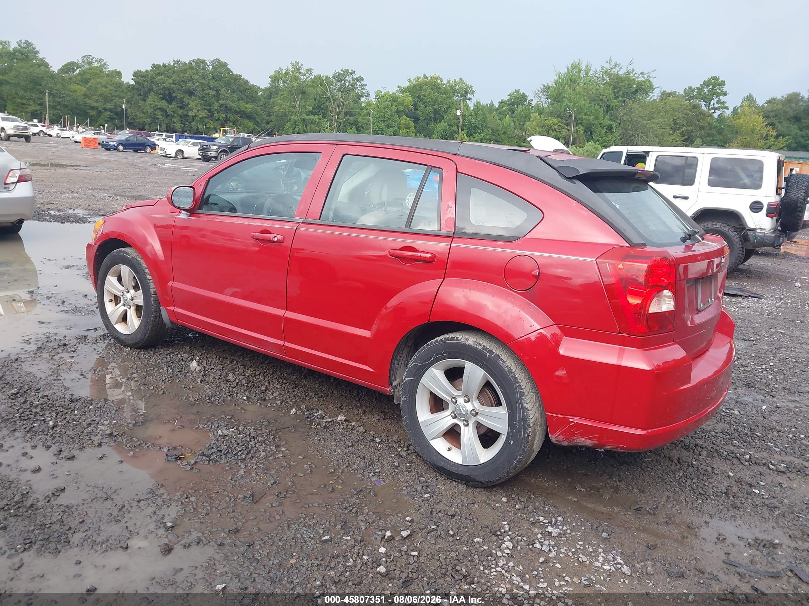 2011 Dodge Caliber Mainstreet Red vin: 1B3CB3HA1BD196324