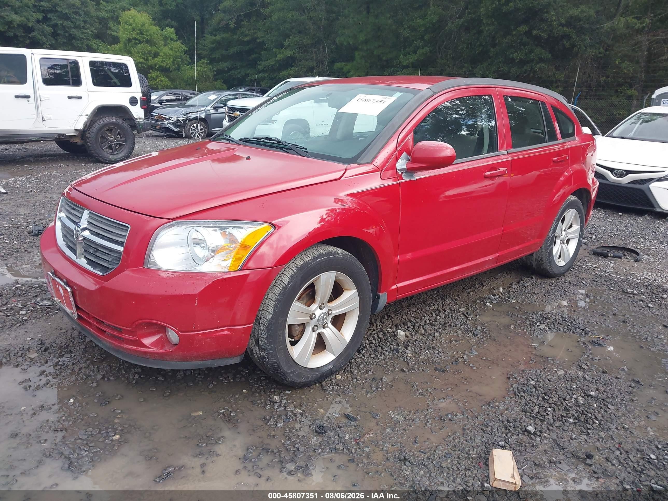 2011 Dodge Caliber Mainstreet Red vin: 1B3CB3HA1BD196324