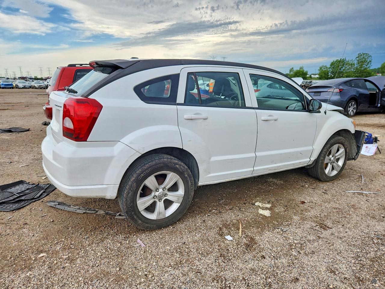 2011 Dodge Caliber Mainstreet White vin: 1B3CB3HA1BD242458