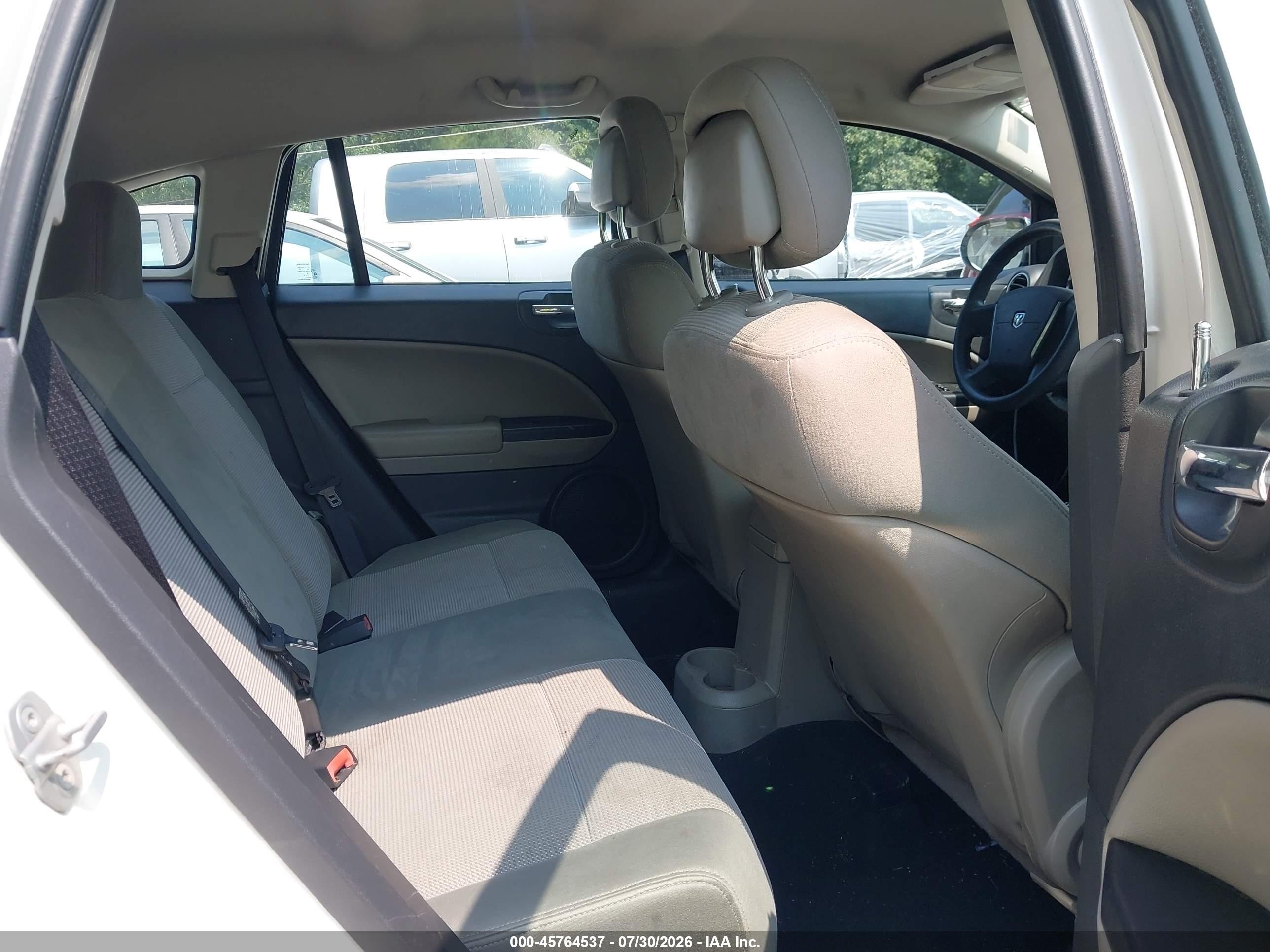 2010 Dodge Caliber Mainstreet White vin: 1B3CB3HA3AD567255