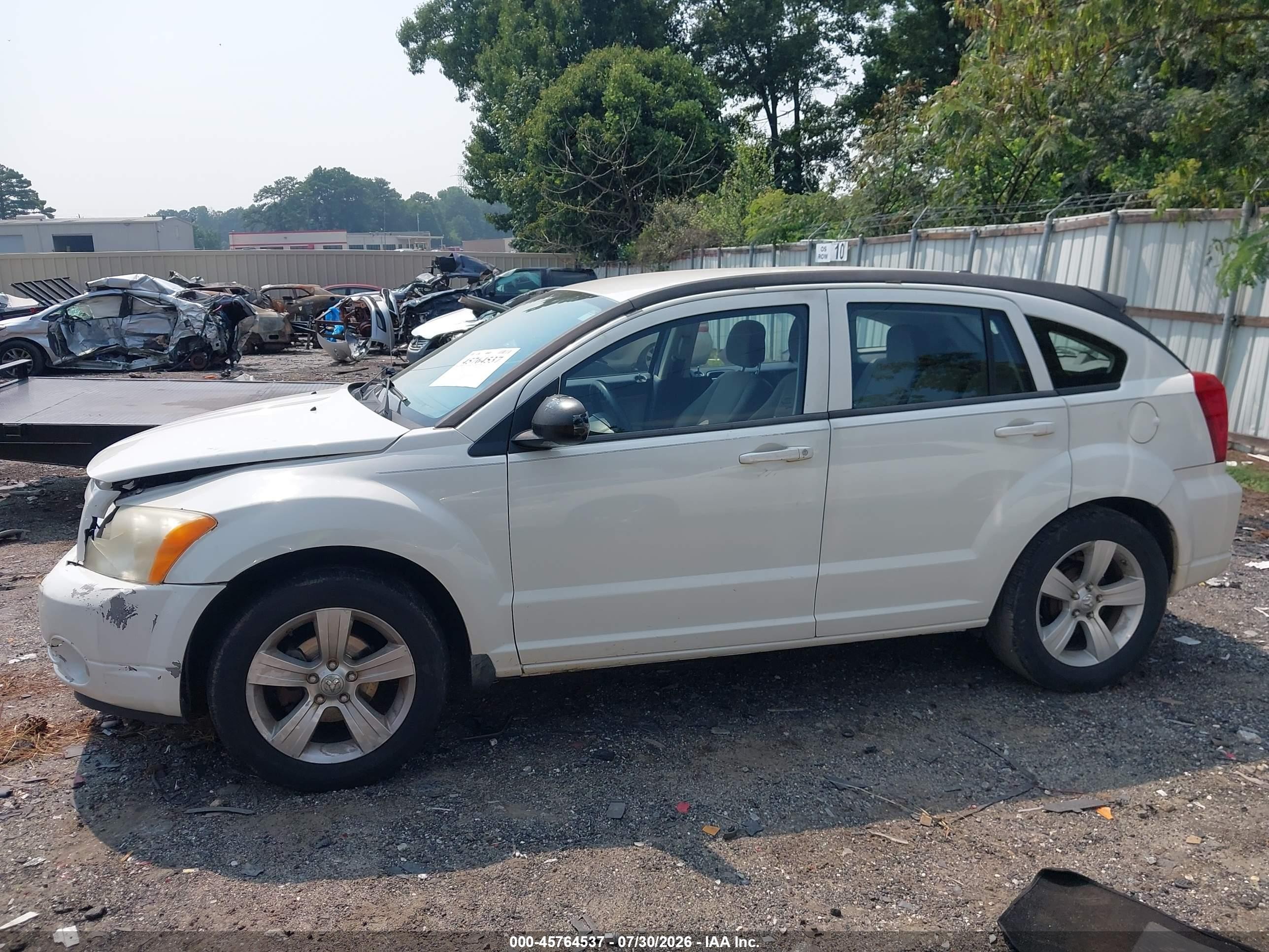 2010 Dodge Caliber Mainstreet White vin: 1B3CB3HA3AD567255