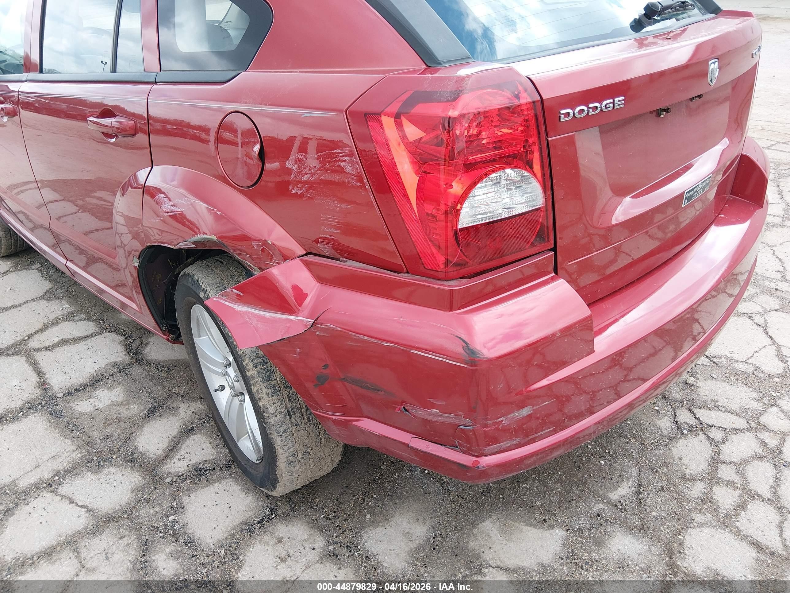 2010 Dodge Caliber Mainstreet Красный vin: 1B3CB3HA3AD638986