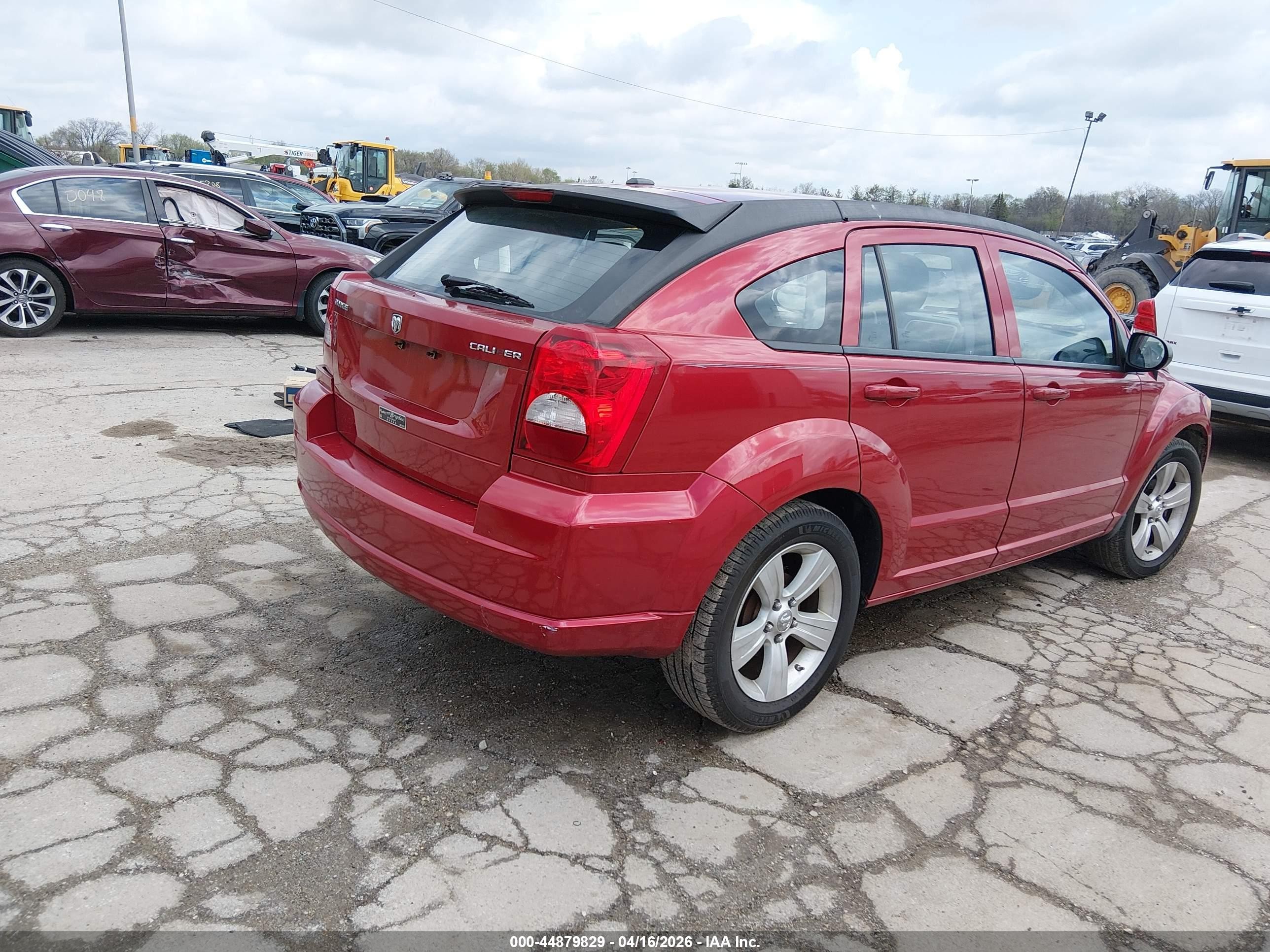 2010 Dodge Caliber Mainstreet Красный vin: 1B3CB3HA3AD638986