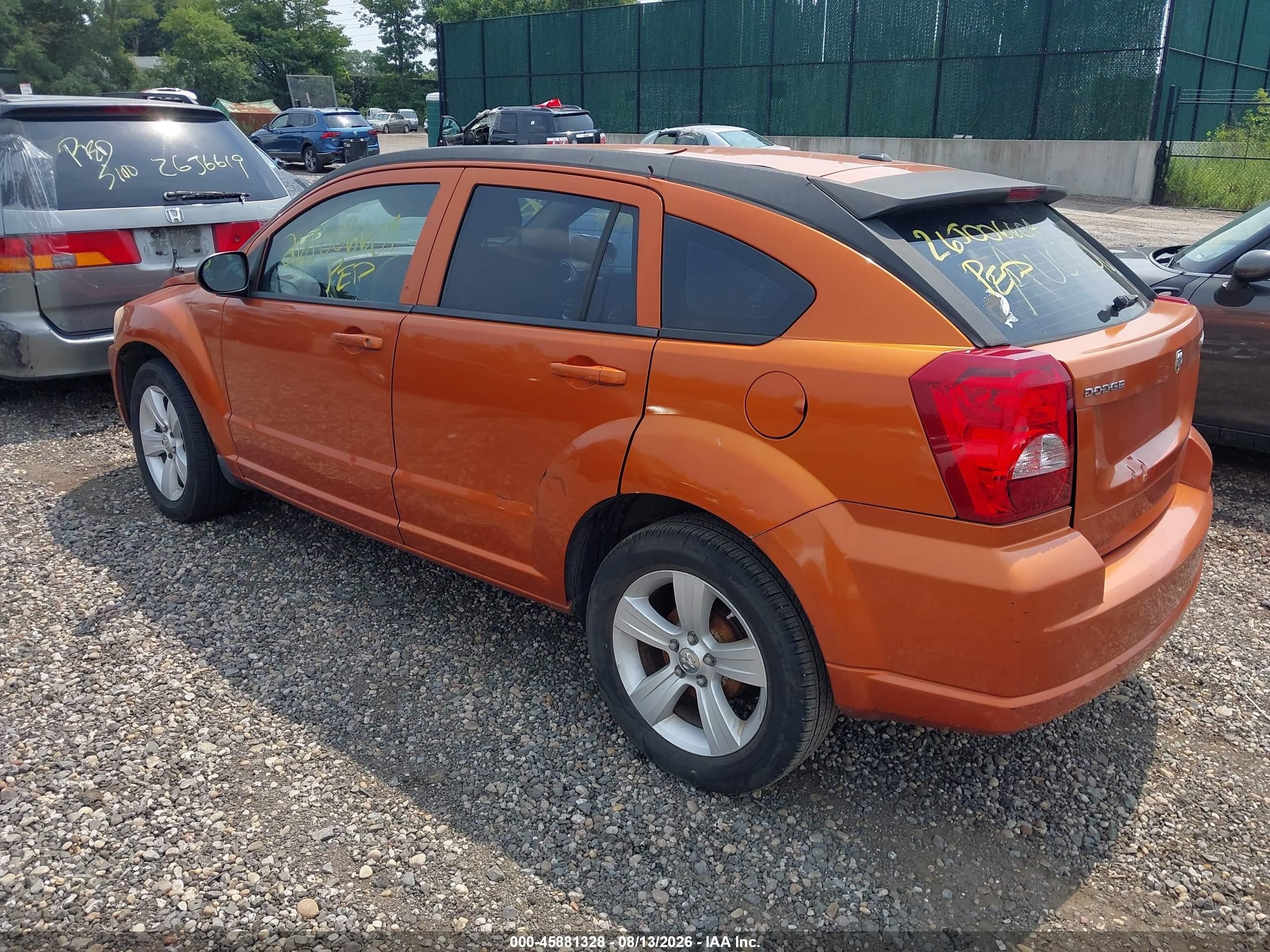 2011 Dodge Caliber Mainstreet Orange vin: 1B3CB3HA3BD132768