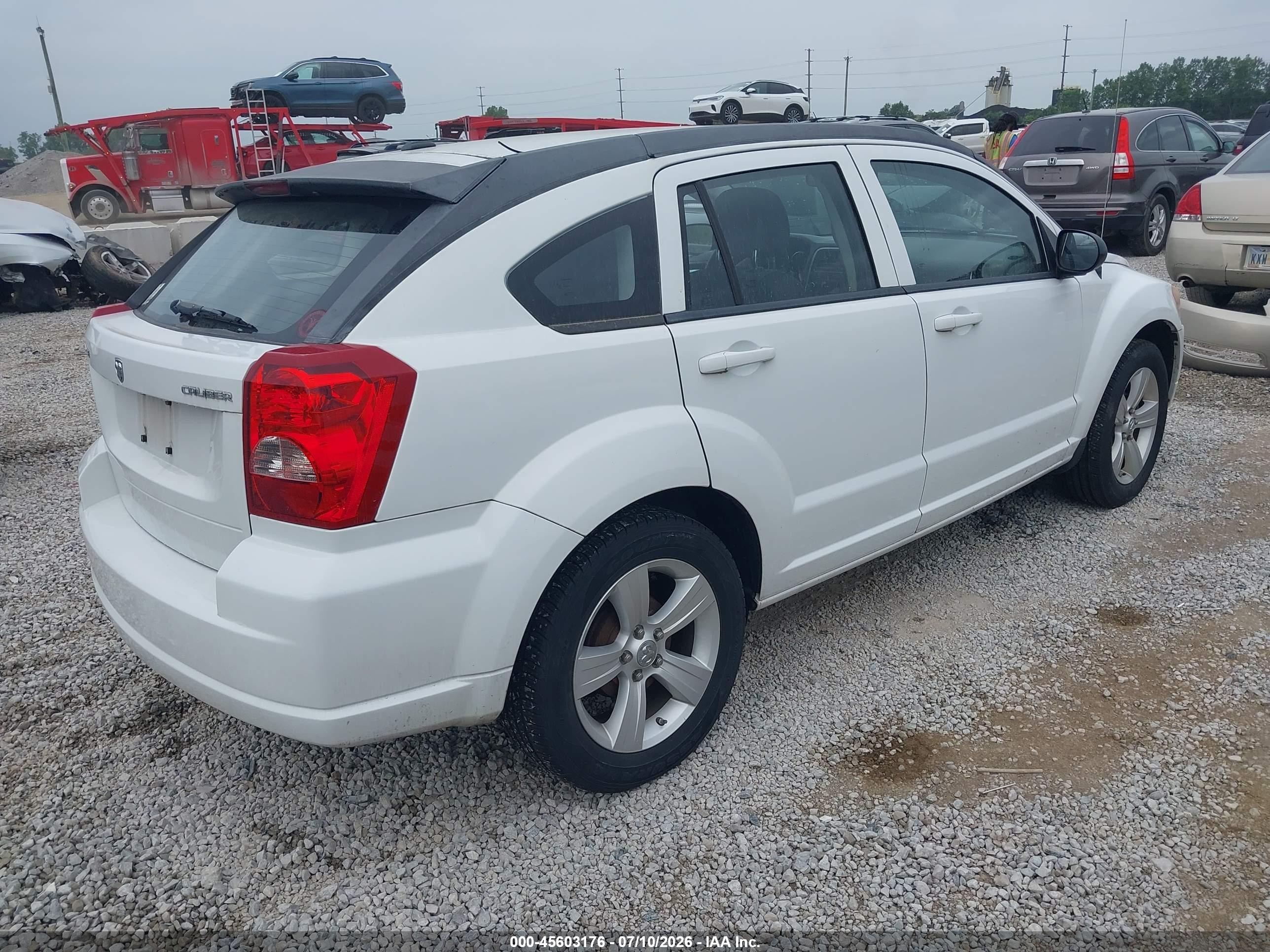 2011 Dodge Caliber Mainstreet Белый vin: 1B3CB3HA3BD237732