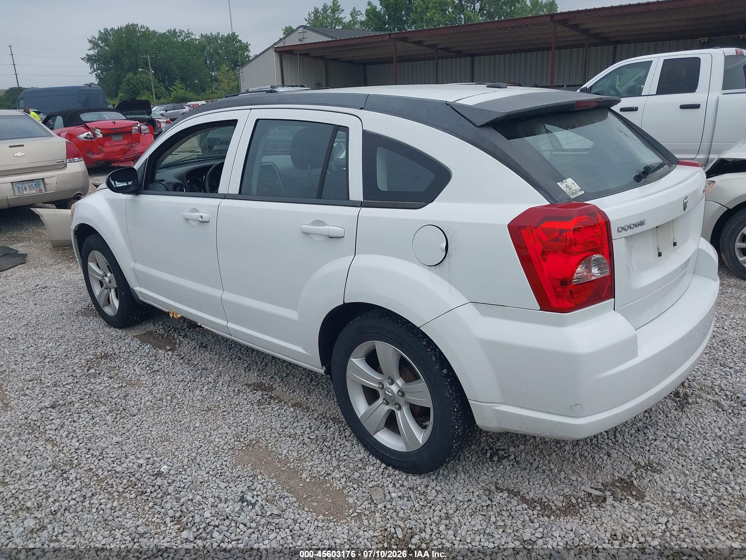 2011 Dodge Caliber Mainstreet Белый vin: 1B3CB3HA3BD237732