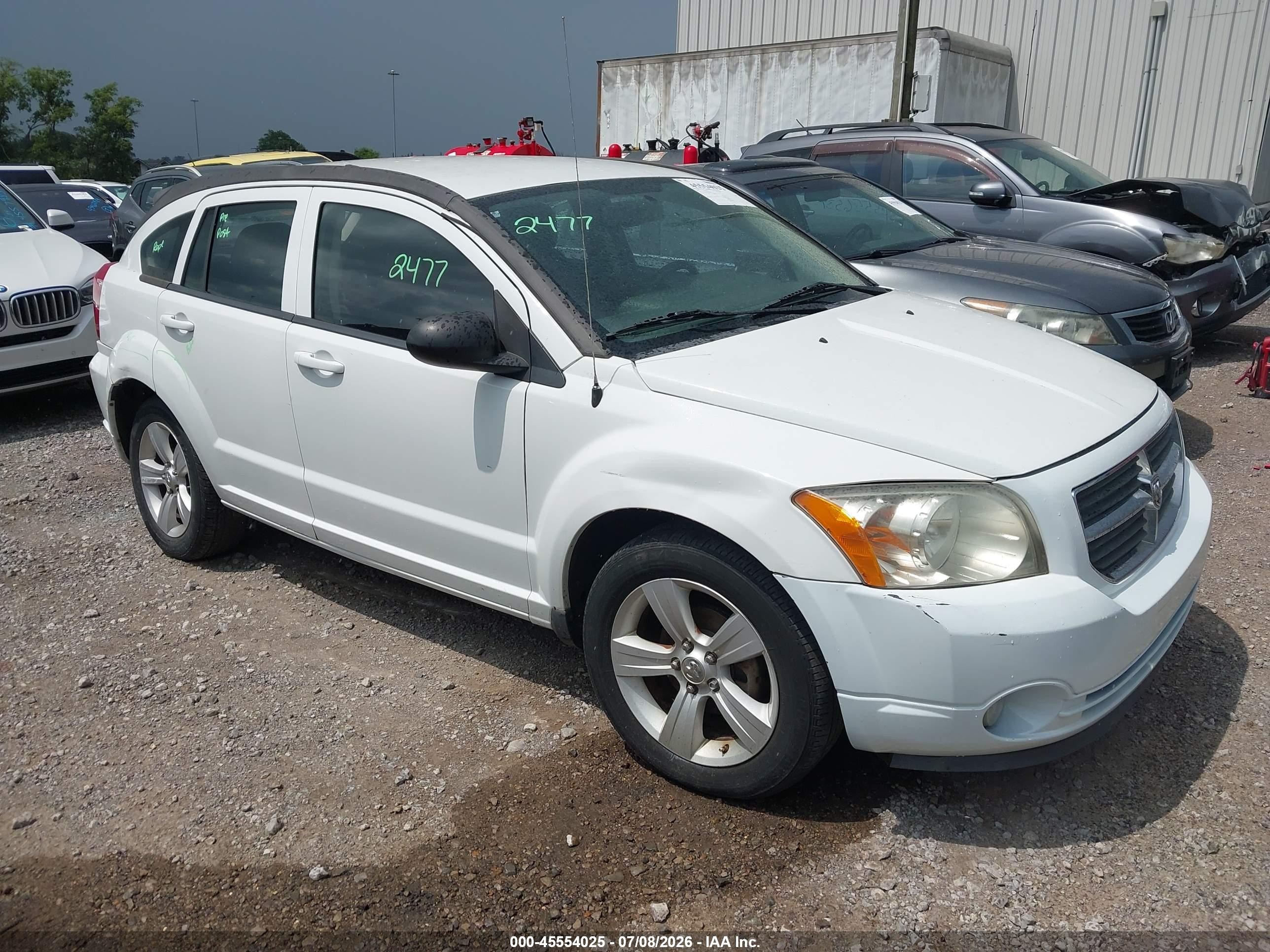 2011 Dodge Caliber Mainstreet White vin: 1B3CB3HA5BD118225