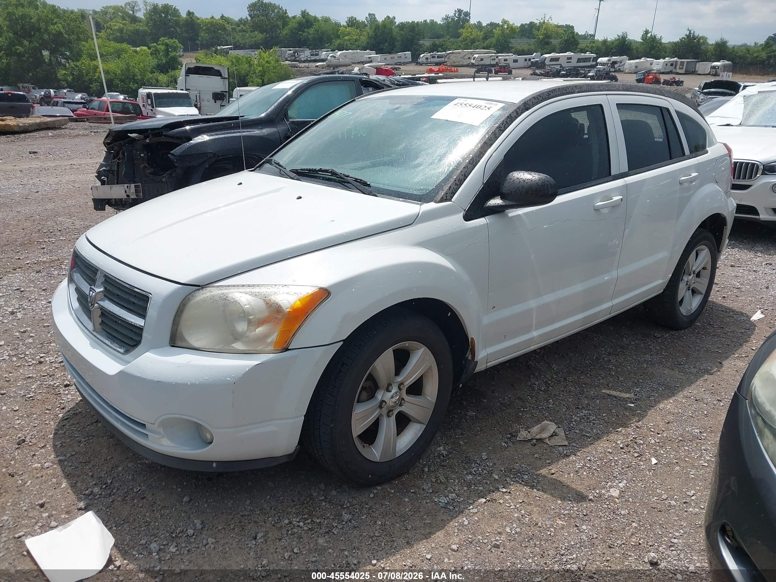 2011 Dodge Caliber Mainstreet White vin: 1B3CB3HA5BD118225