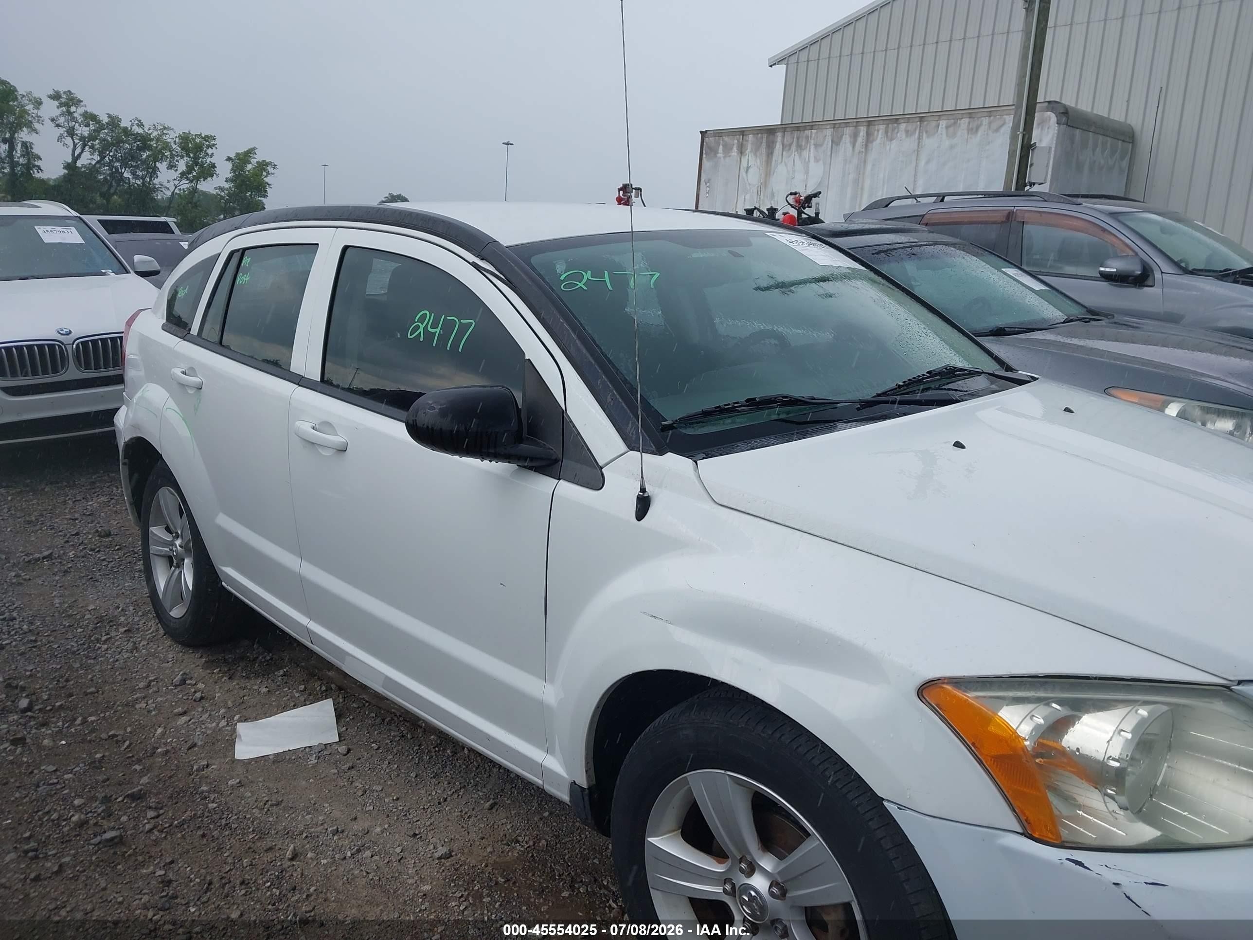 2011 Dodge Caliber Mainstreet White vin: 1B3CB3HA5BD118225