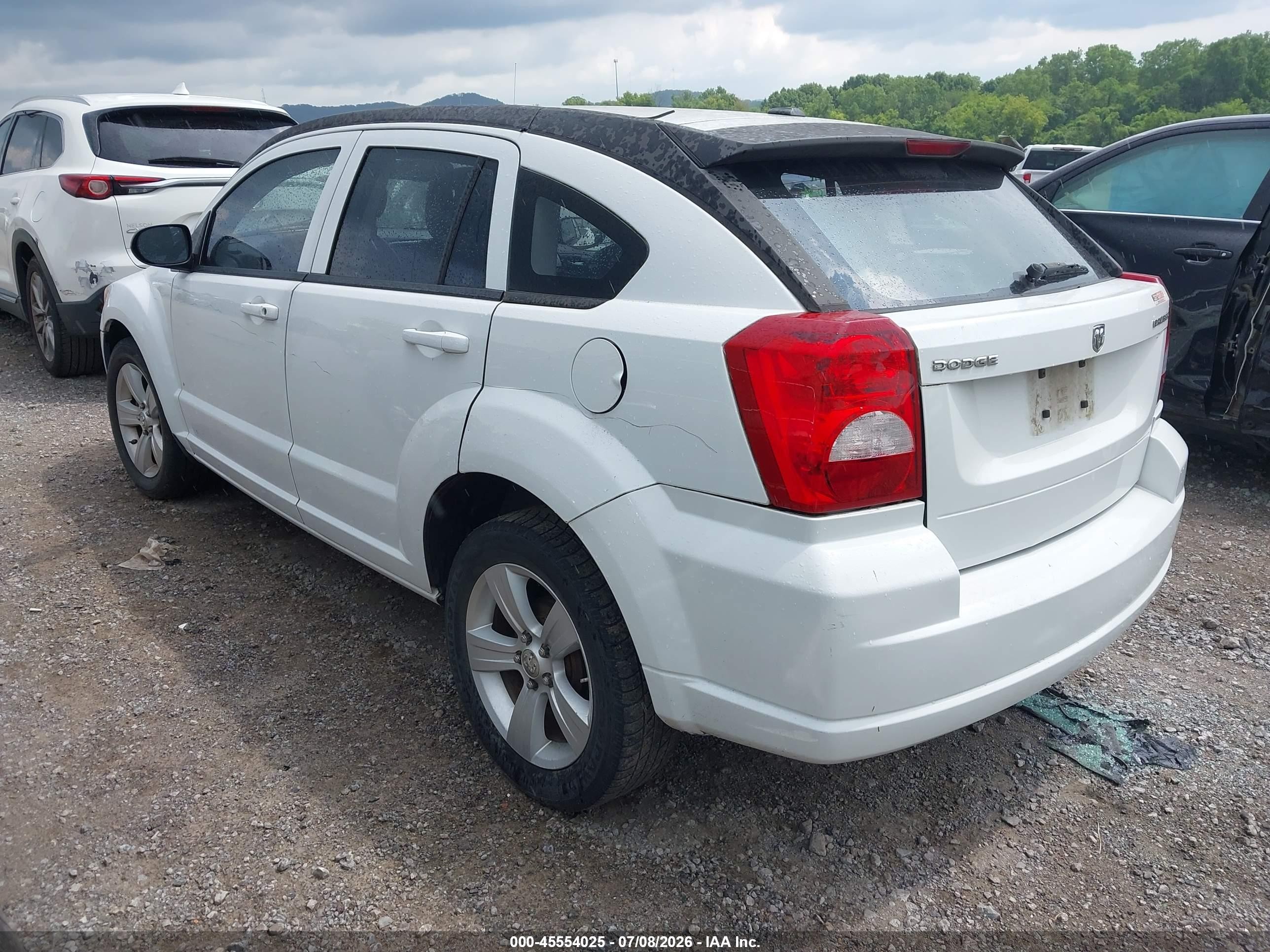 2011 Dodge Caliber Mainstreet White vin: 1B3CB3HA5BD118225