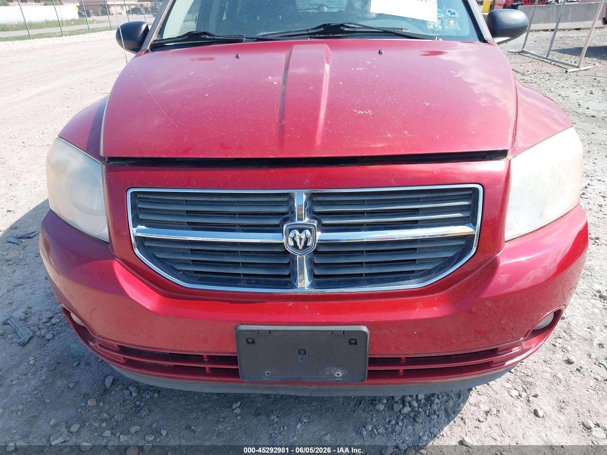 2010 Dodge Caliber Mainstreet Red vin: 1B3CB3HA6AD568528