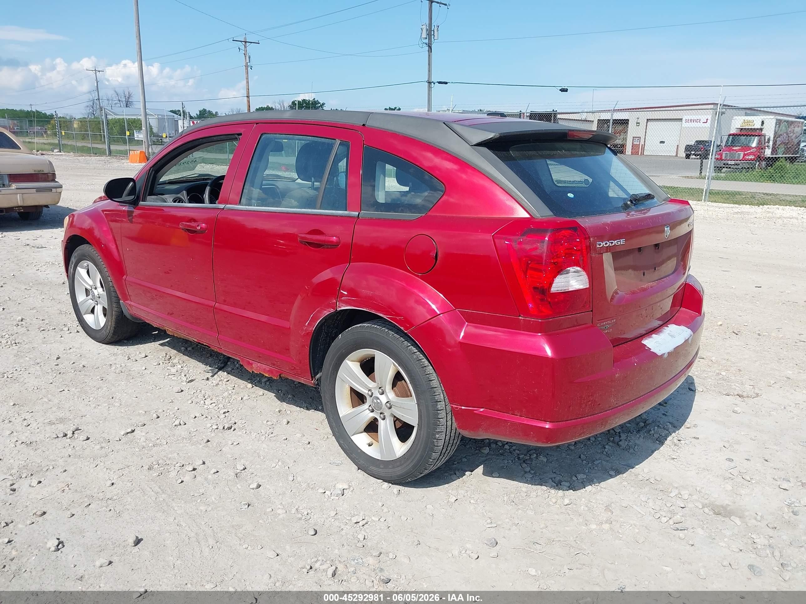 2010 Dodge Caliber Mainstreet Red vin: 1B3CB3HA6AD568528