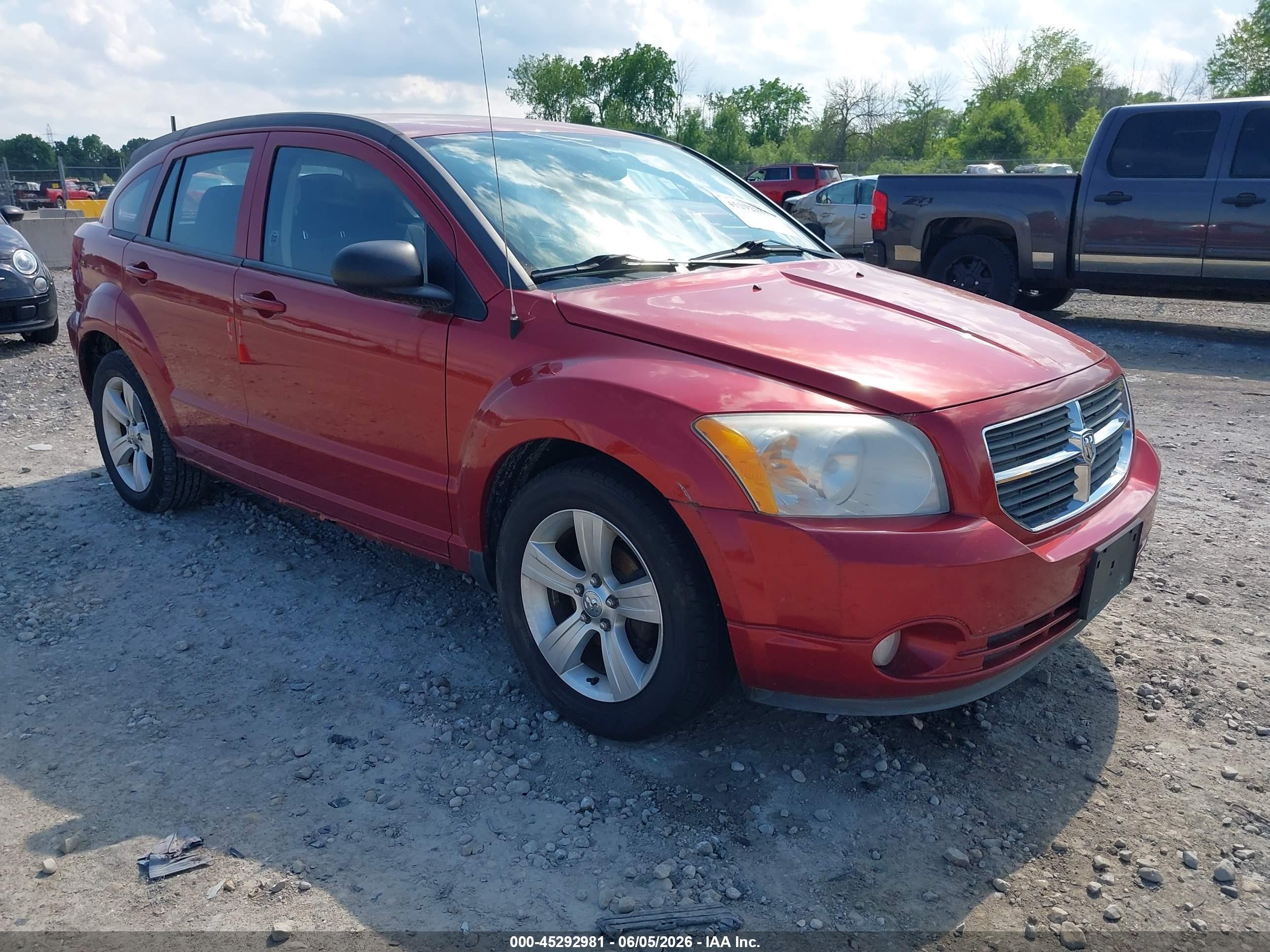 2010 Dodge Caliber Mainstreet Red vin: 1B3CB3HA6AD568528