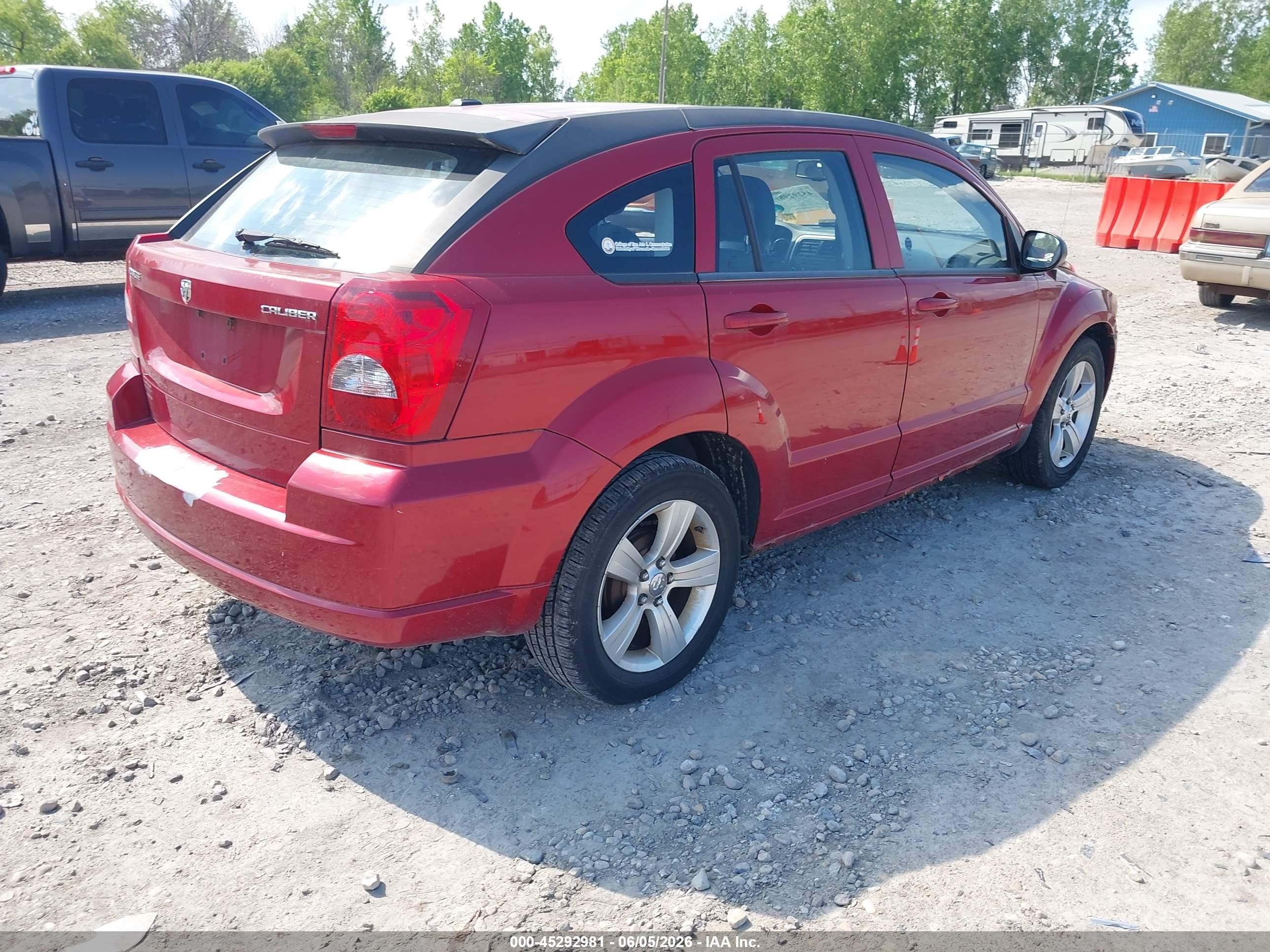 2010 Dodge Caliber Mainstreet Red vin: 1B3CB3HA6AD568528