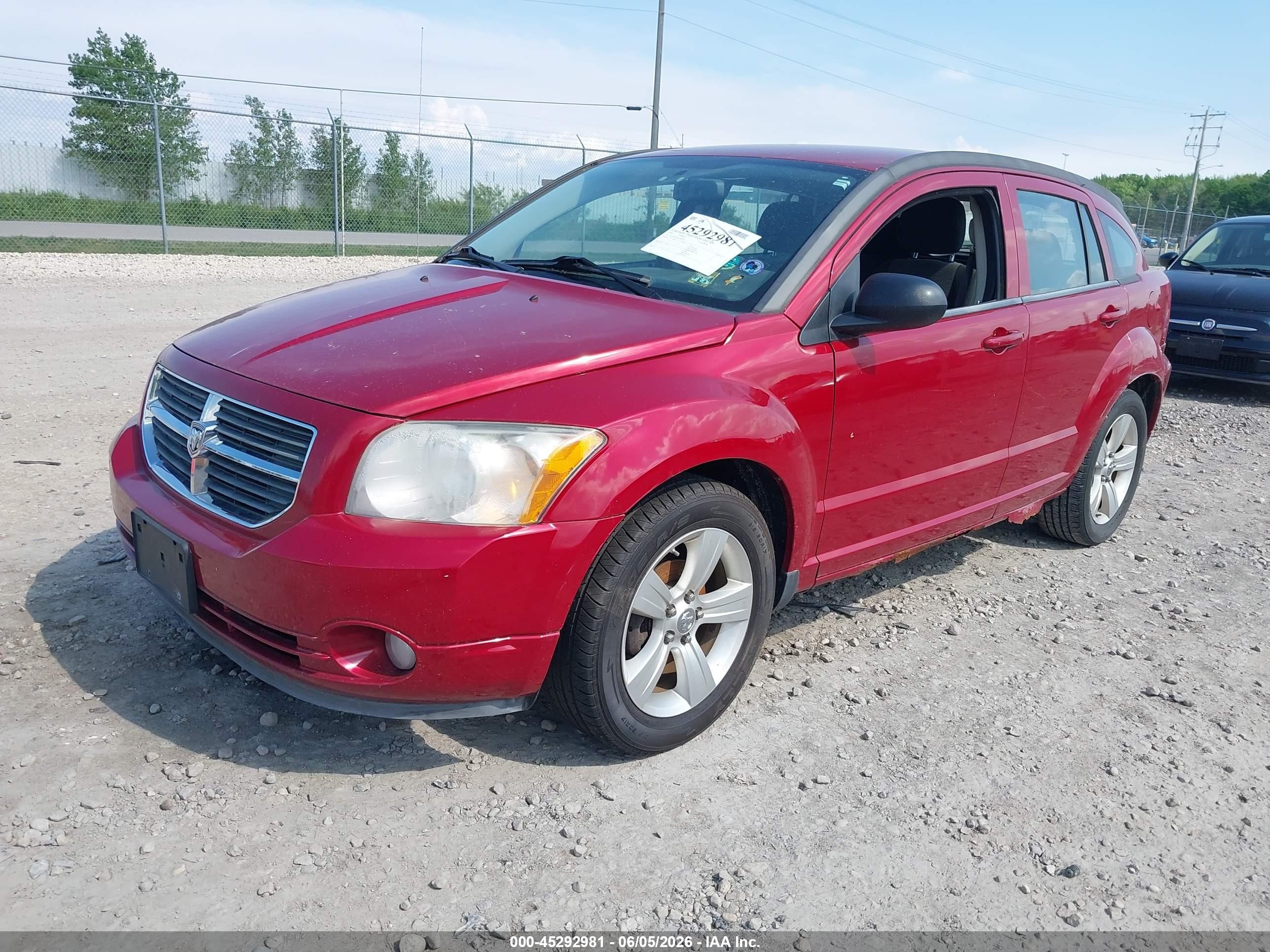 2010 Dodge Caliber Mainstreet Red vin: 1B3CB3HA6AD568528