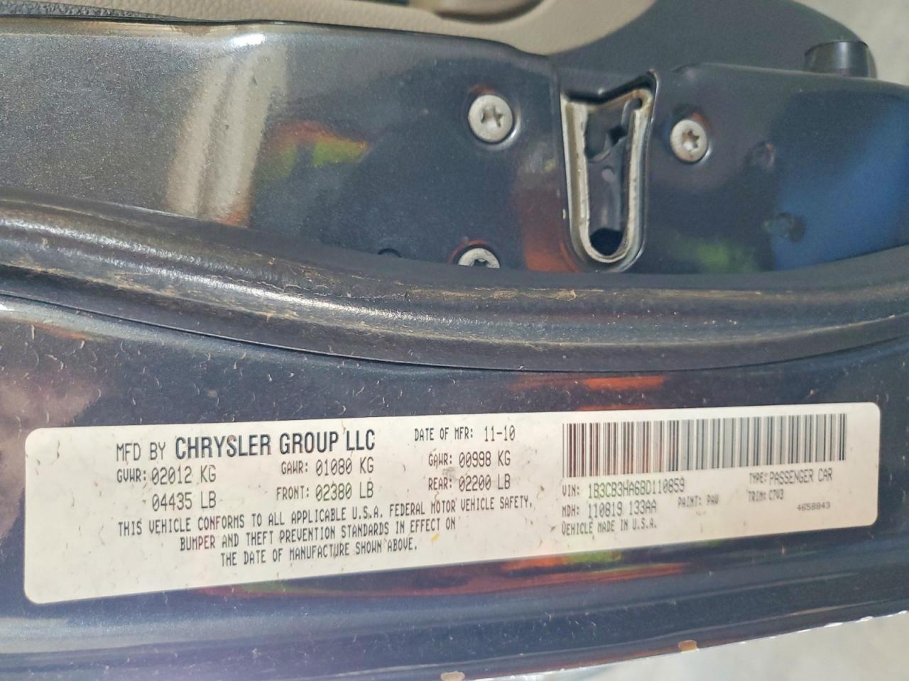 2011 Dodge Caliber Mainstreet Gray vin: 1B3CB3HA6BD110859