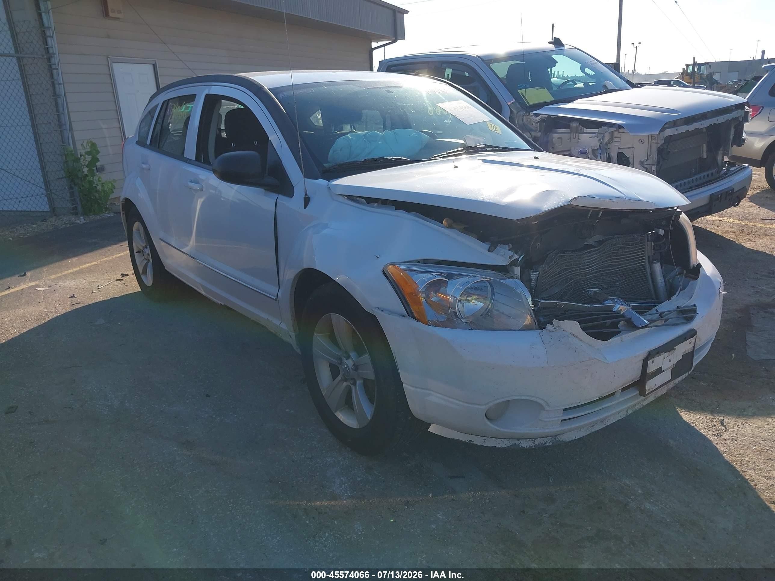 2011 Dodge Caliber Mainstreet White vin: 1B3CB3HA6BD154098