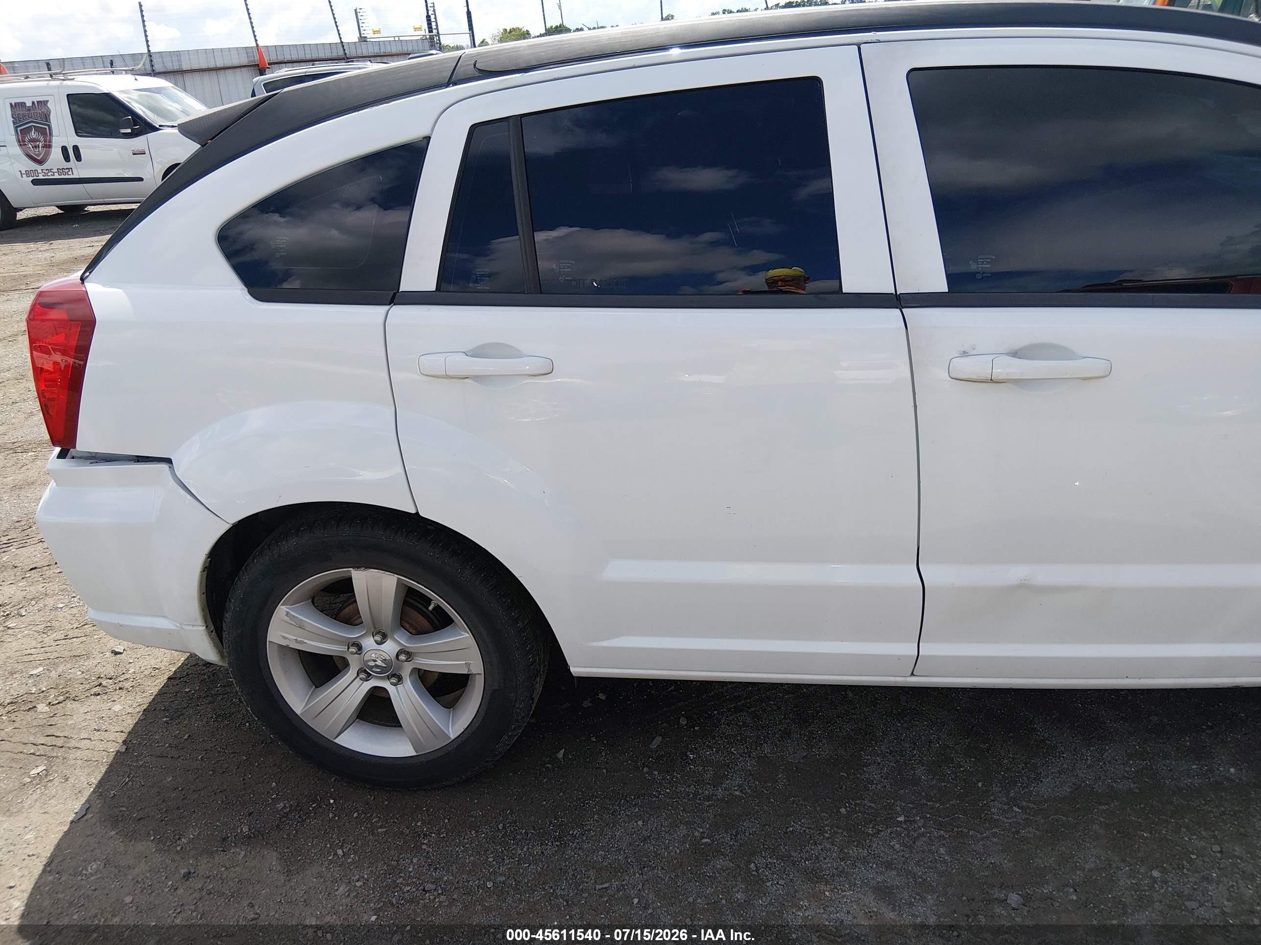2011 Dodge Caliber Mainstreet White vin: 1B3CB3HA6BD205406