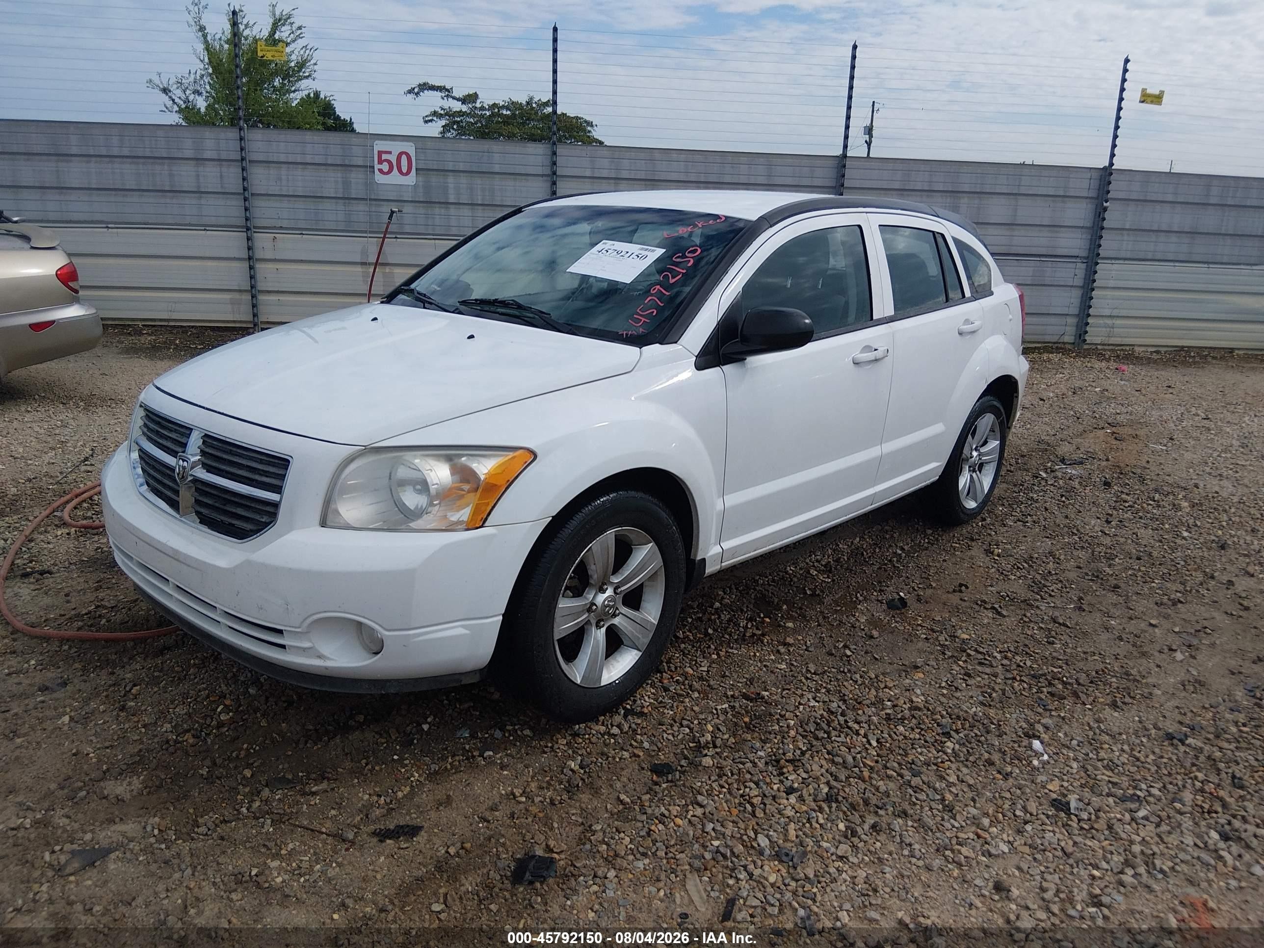 2011 Dodge Caliber Mainstreet White vin: 1B3CB3HA6BD270451