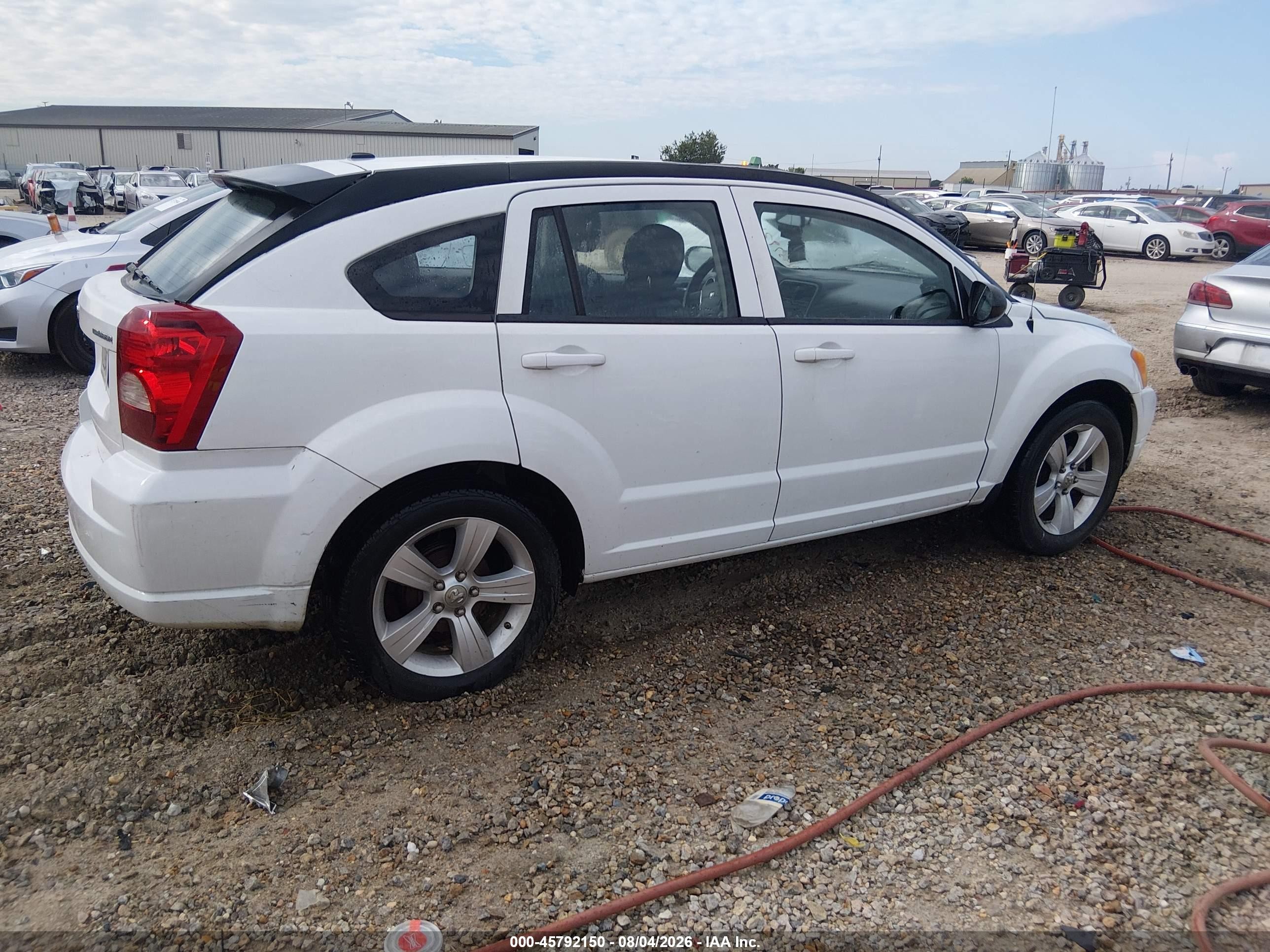 2011 Dodge Caliber Mainstreet White vin: 1B3CB3HA6BD270451