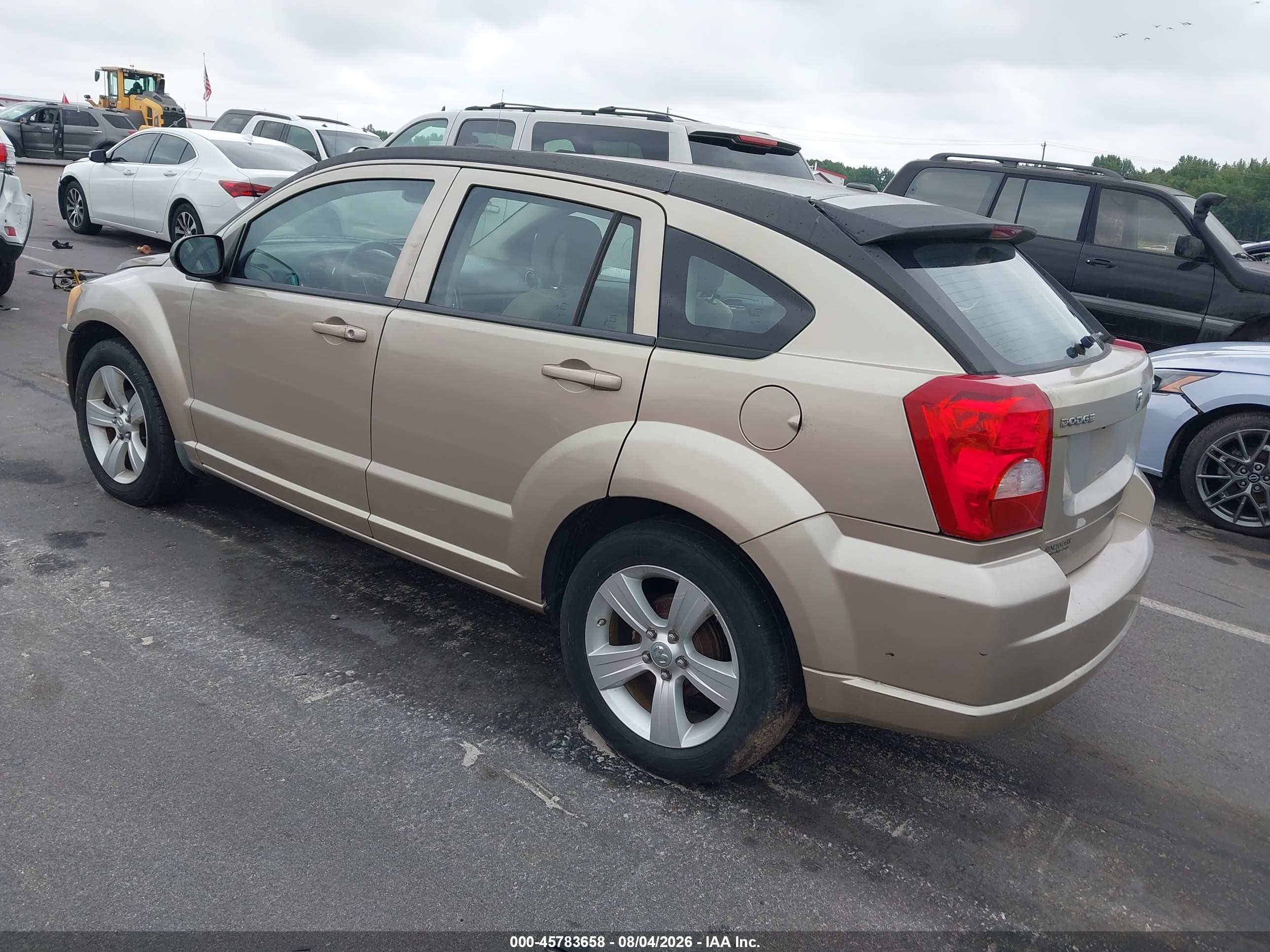 2010 Dodge Caliber Mainstreet Gold vin: 1B3CB3HA7AD568652