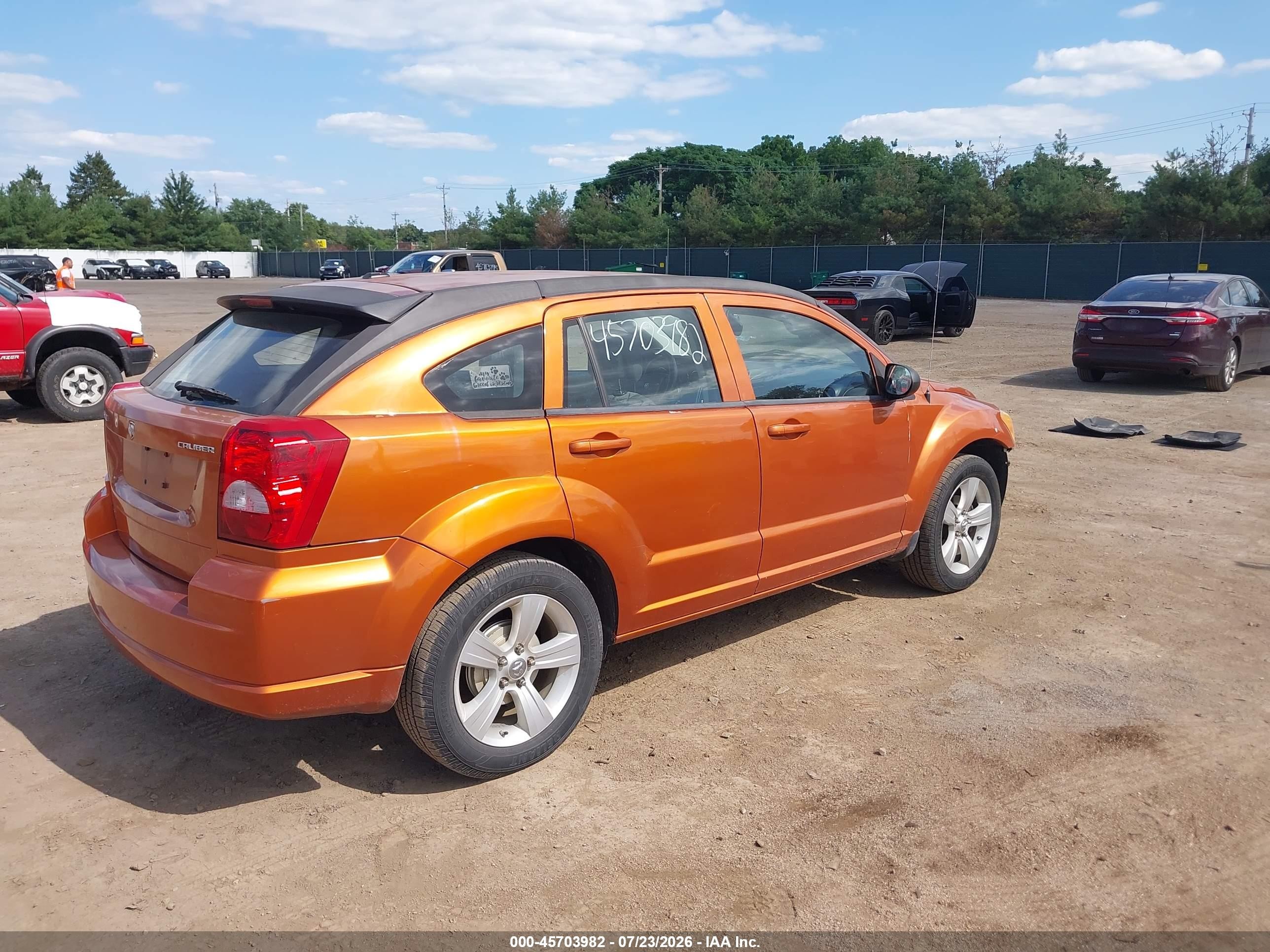 2011 Dodge Caliber Mainstreet Orange vin: 1B3CB3HA7BD297836