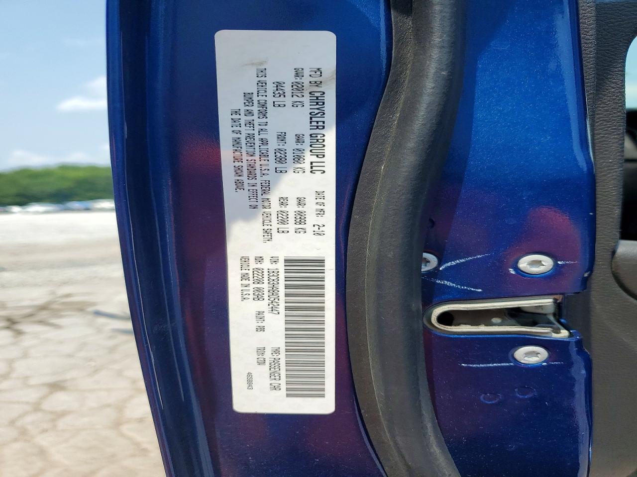 2010 Dodge Caliber Mainstreet Blue vin: 1B3CB3HA8AD542447