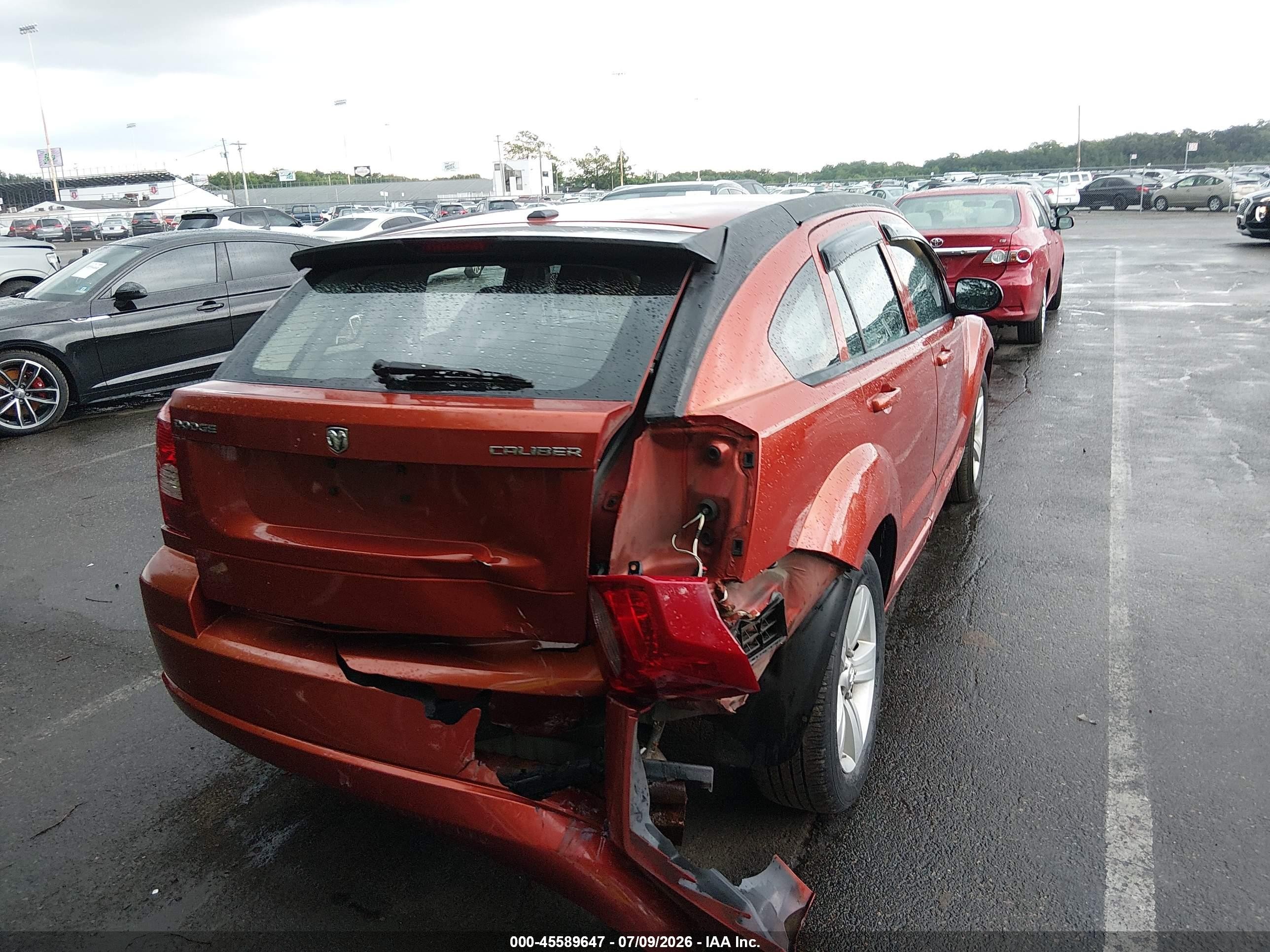 2010 Dodge Caliber Mainstreet Orange vin: 1B3CB3HA8AD569065