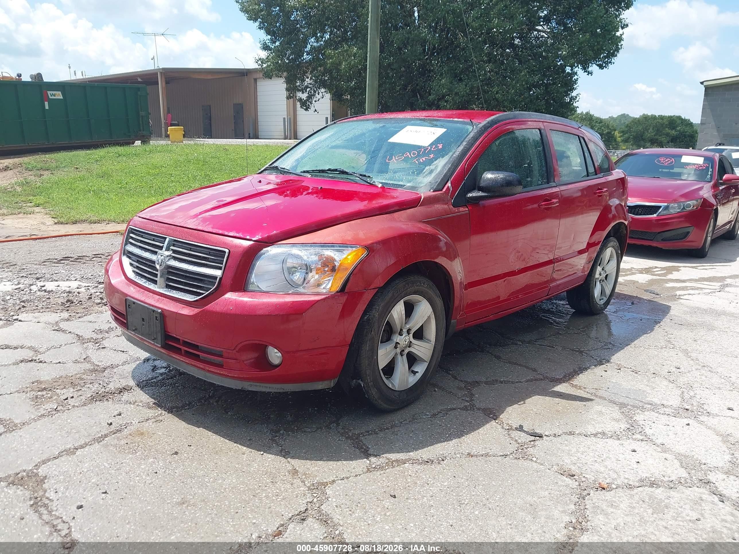 2011 Dodge Caliber Mainstreet Red vin: 1B3CB3HA8BD209408