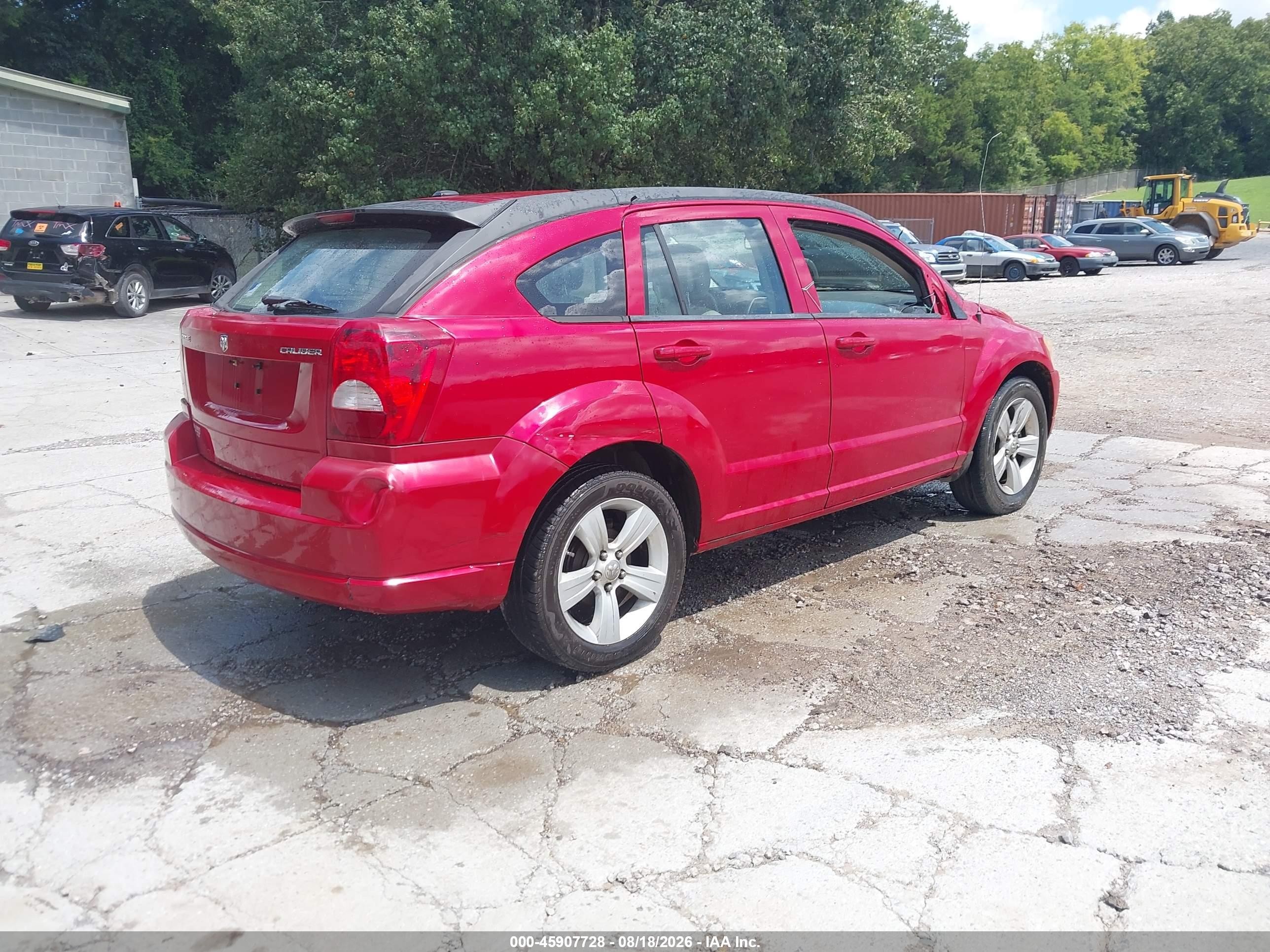 2011 Dodge Caliber Mainstreet Red vin: 1B3CB3HA8BD209408