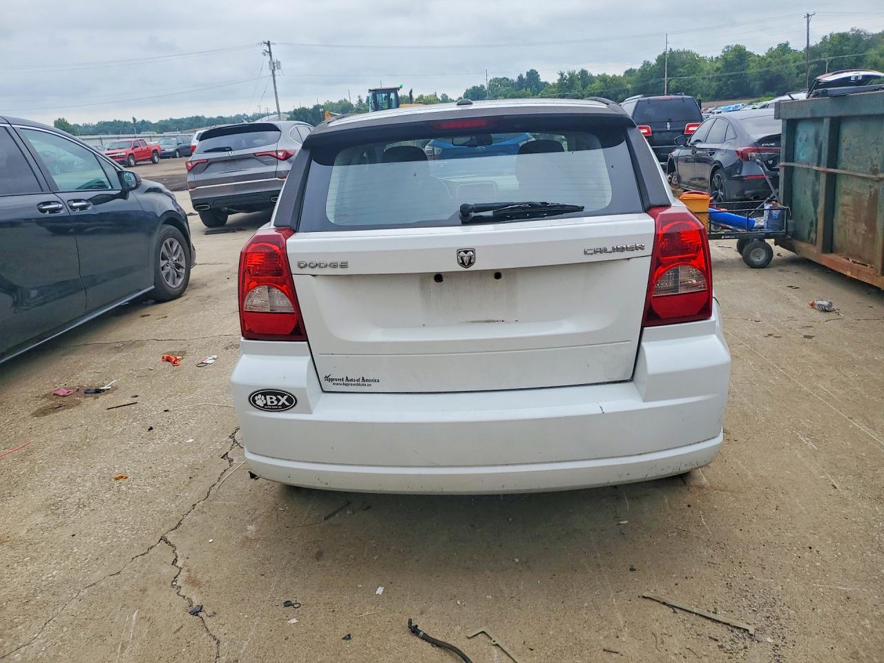 2011 Dodge Caliber Mainstreet White vin: 1B3CB3HA8BD270452