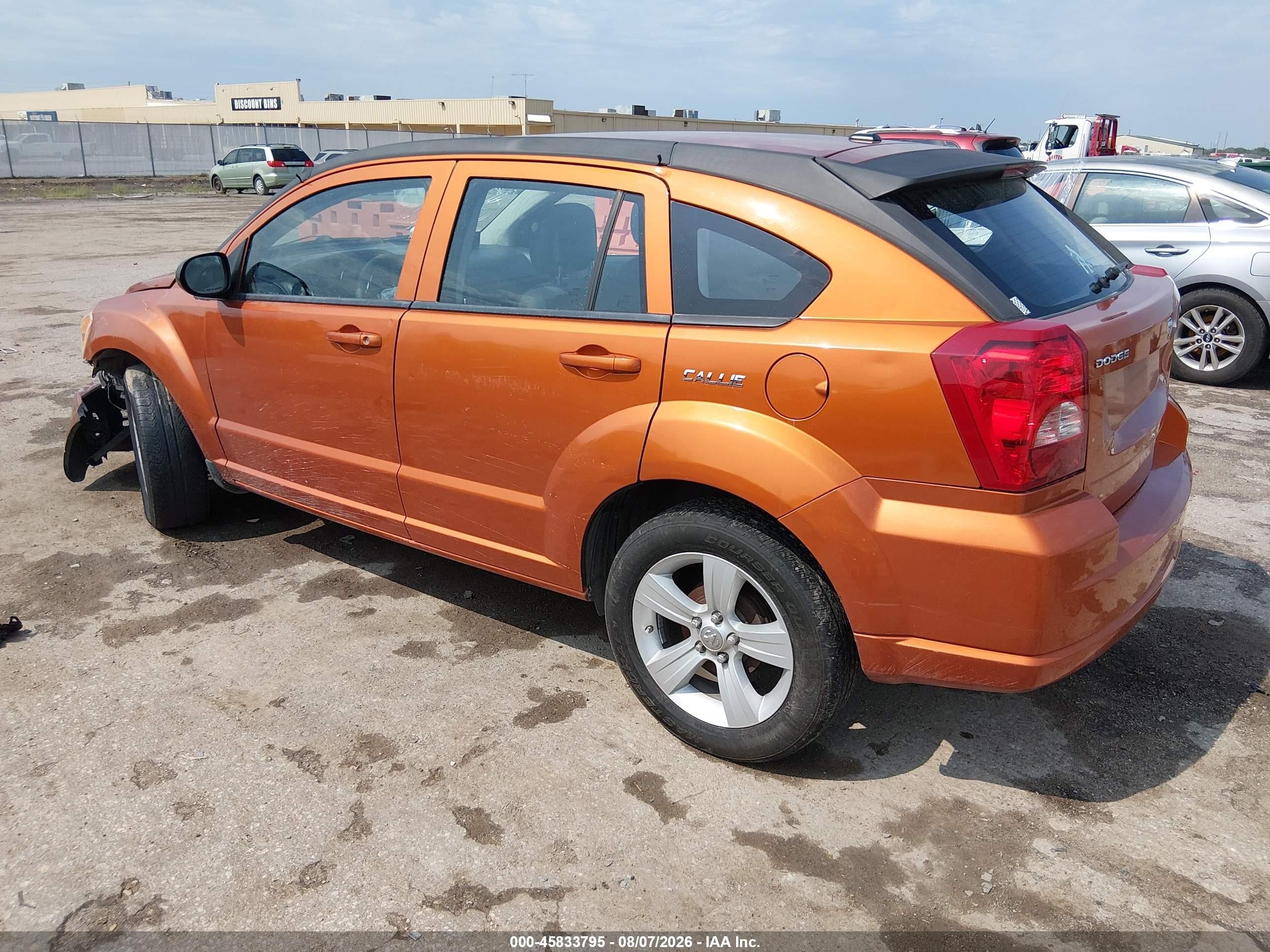 2011 Dodge Caliber Mainstreet Orange vin: 1B3CB3HA8BD295996