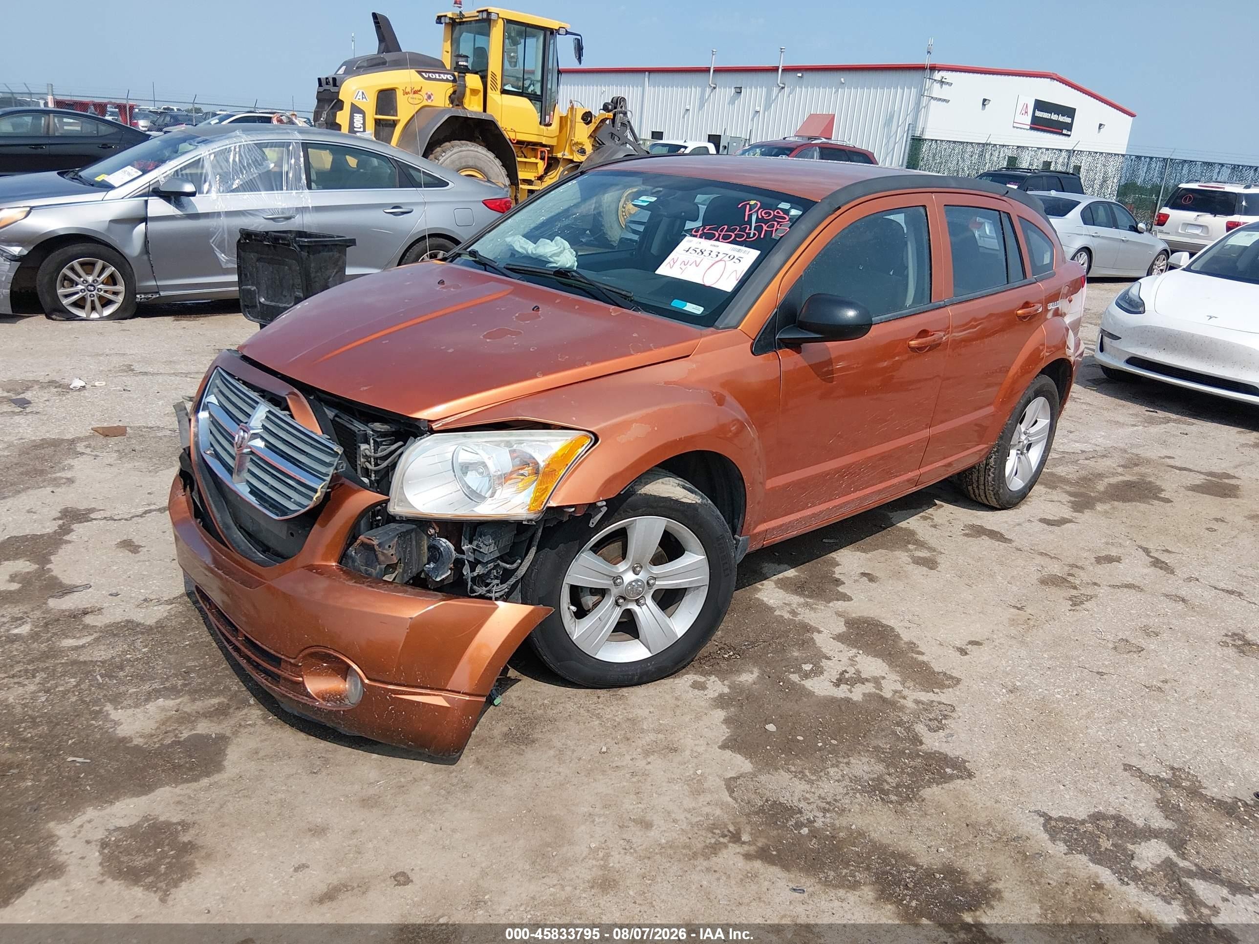 2011 Dodge Caliber Mainstreet Orange vin: 1B3CB3HA8BD295996