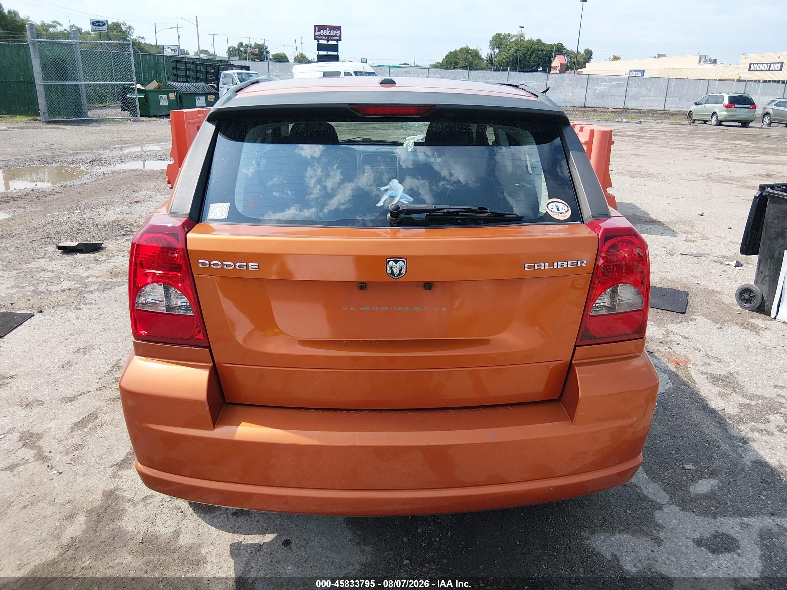 2011 Dodge Caliber Mainstreet Orange vin: 1B3CB3HA8BD295996