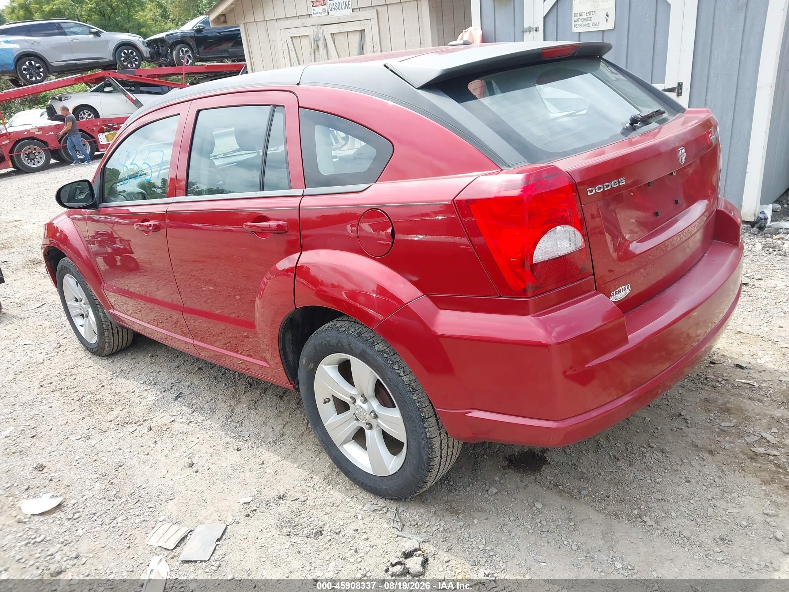 2010 Dodge Caliber Mainstreet Красный vin: 1B3CB3HAXAD568936
