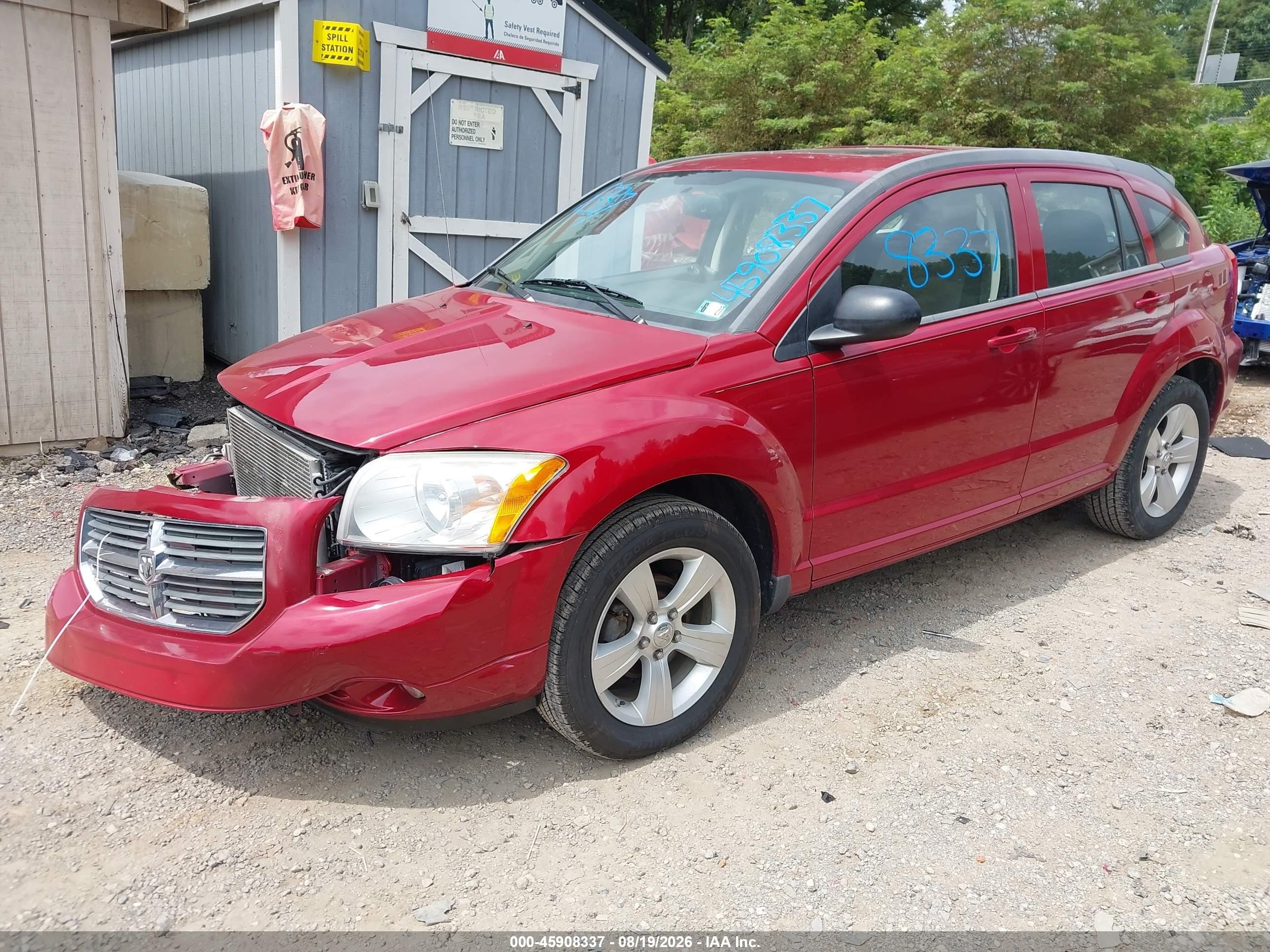 2010 Dodge Caliber Mainstreet Красный vin: 1B3CB3HAXAD568936