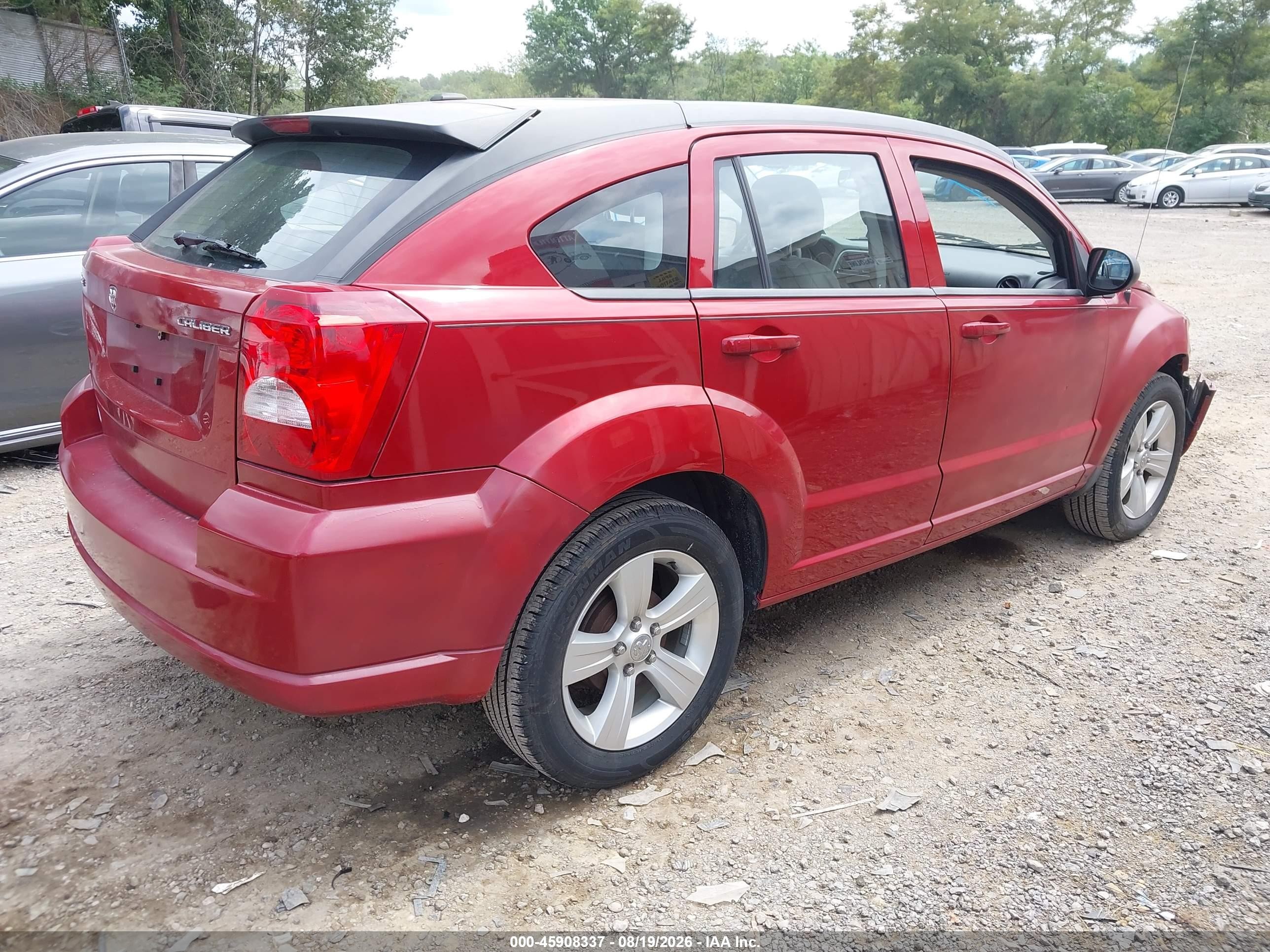 2010 Dodge Caliber Mainstreet Красный vin: 1B3CB3HAXAD568936