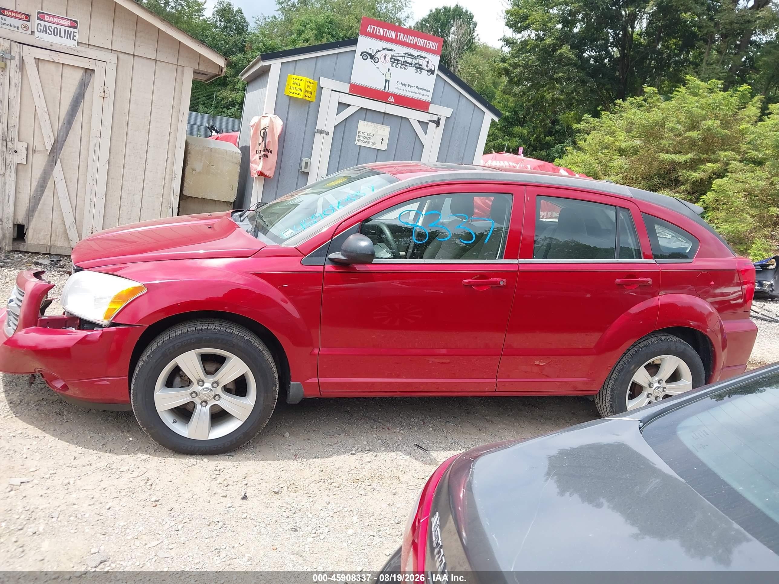 2010 Dodge Caliber Mainstreet Красный vin: 1B3CB3HAXAD568936