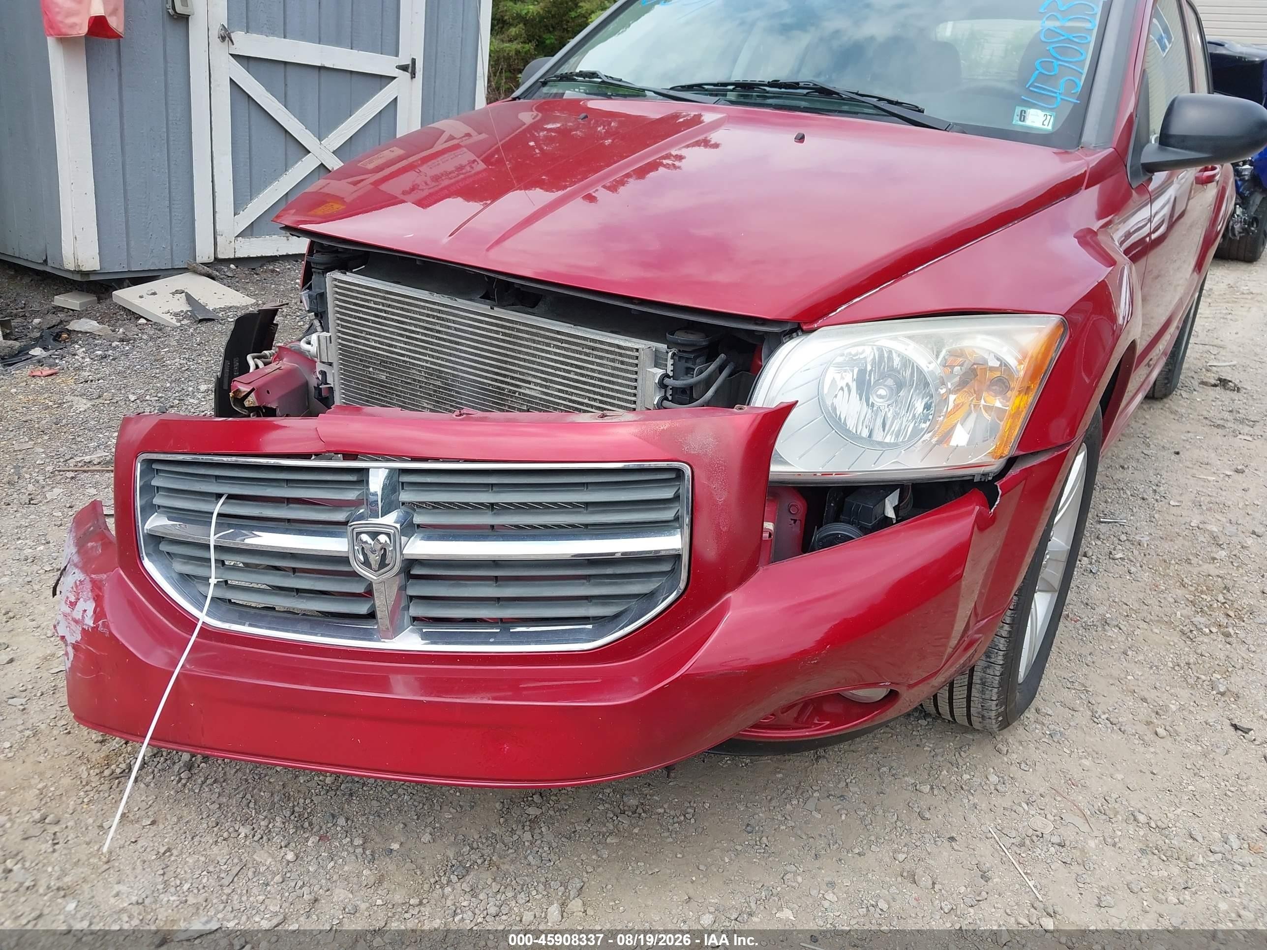2010 Dodge Caliber Mainstreet Красный vin: 1B3CB3HAXAD568936